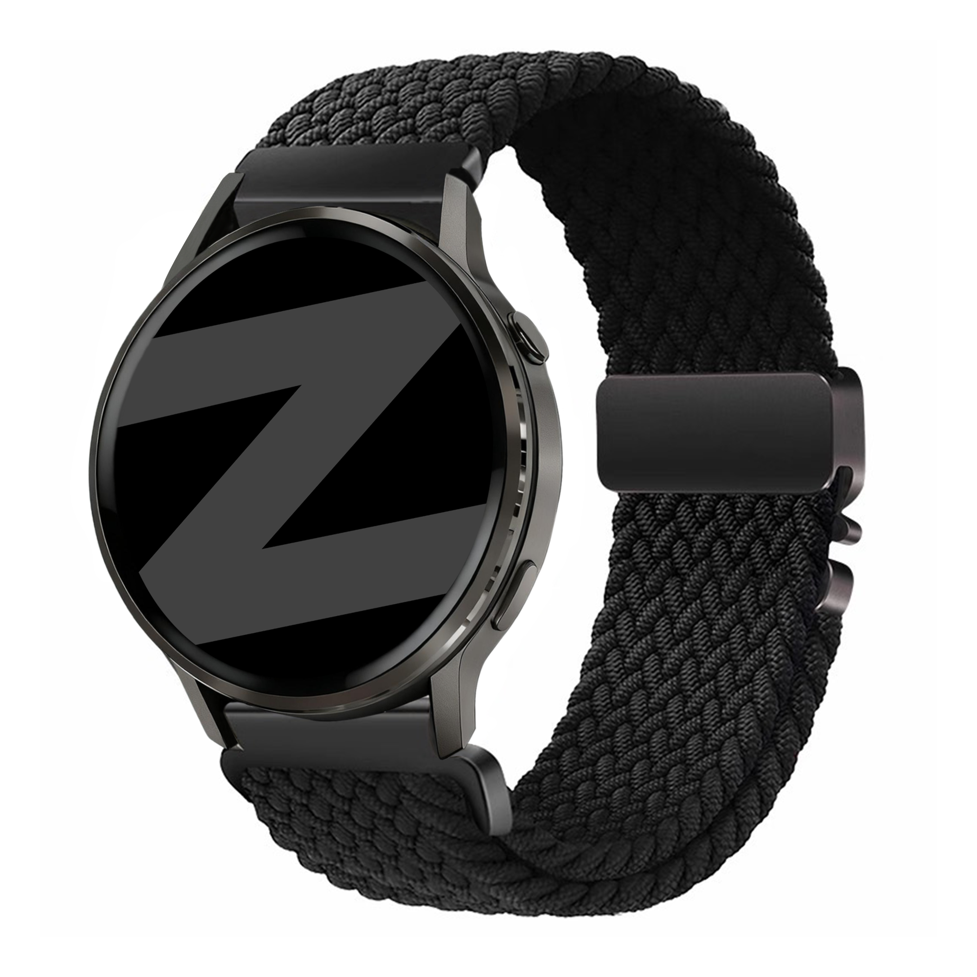 Bandz Garmin Forerunner 265 gevlochten band 'Parachute' (zwart)