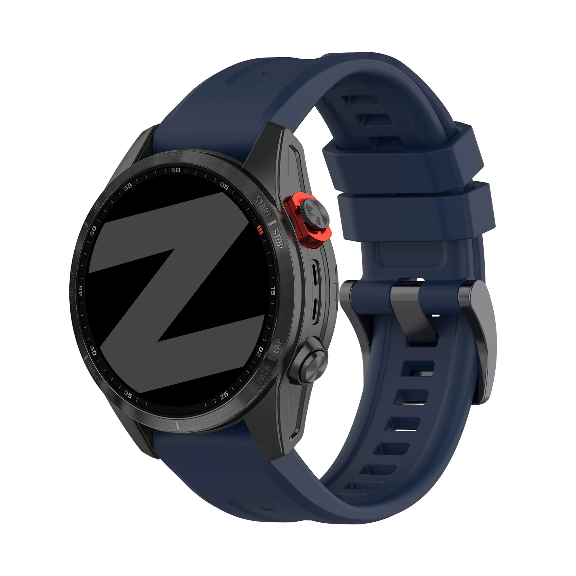 Bandz Garmin Descent Mk3(i) - 43mm siliconen band 'Classic' (donkerblauw)