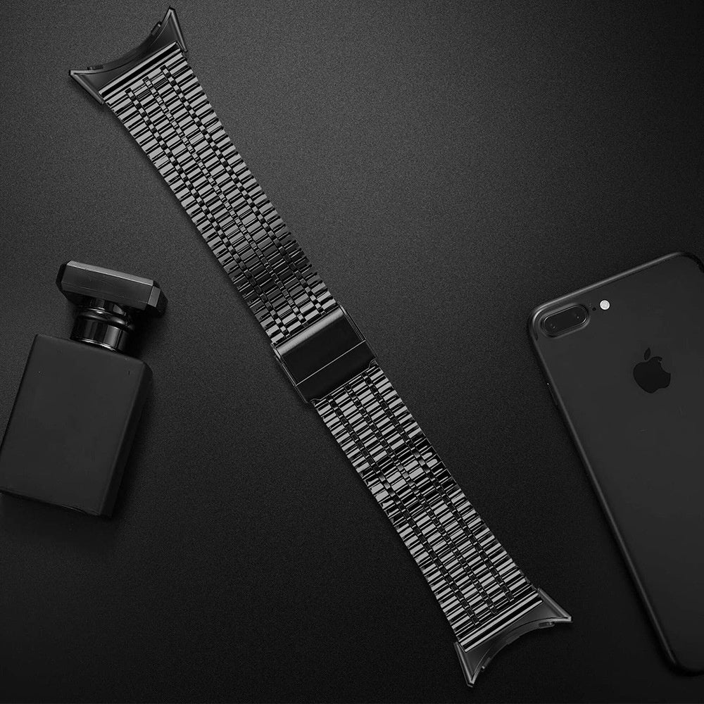 Google Pixel Watch 4 - 41mm roestvrijstalen band (zwart)