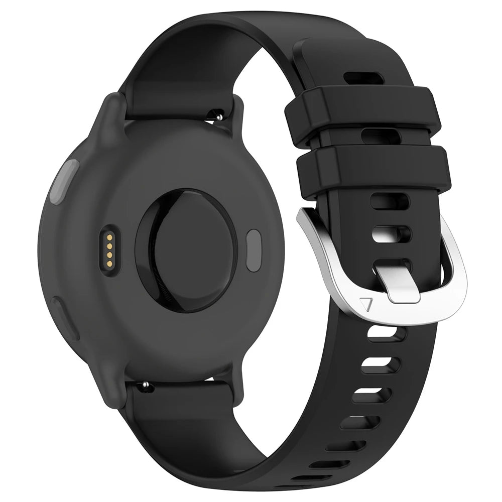 Garmin Vivoactive 6 siliconen classic bandje (zwart)