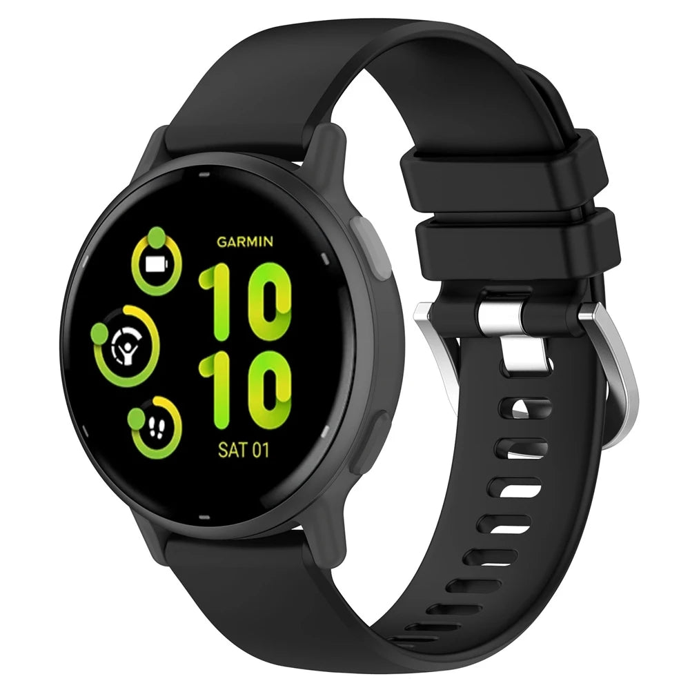 Garmin Vivoactive 6 siliconen classic bandje (zwart)