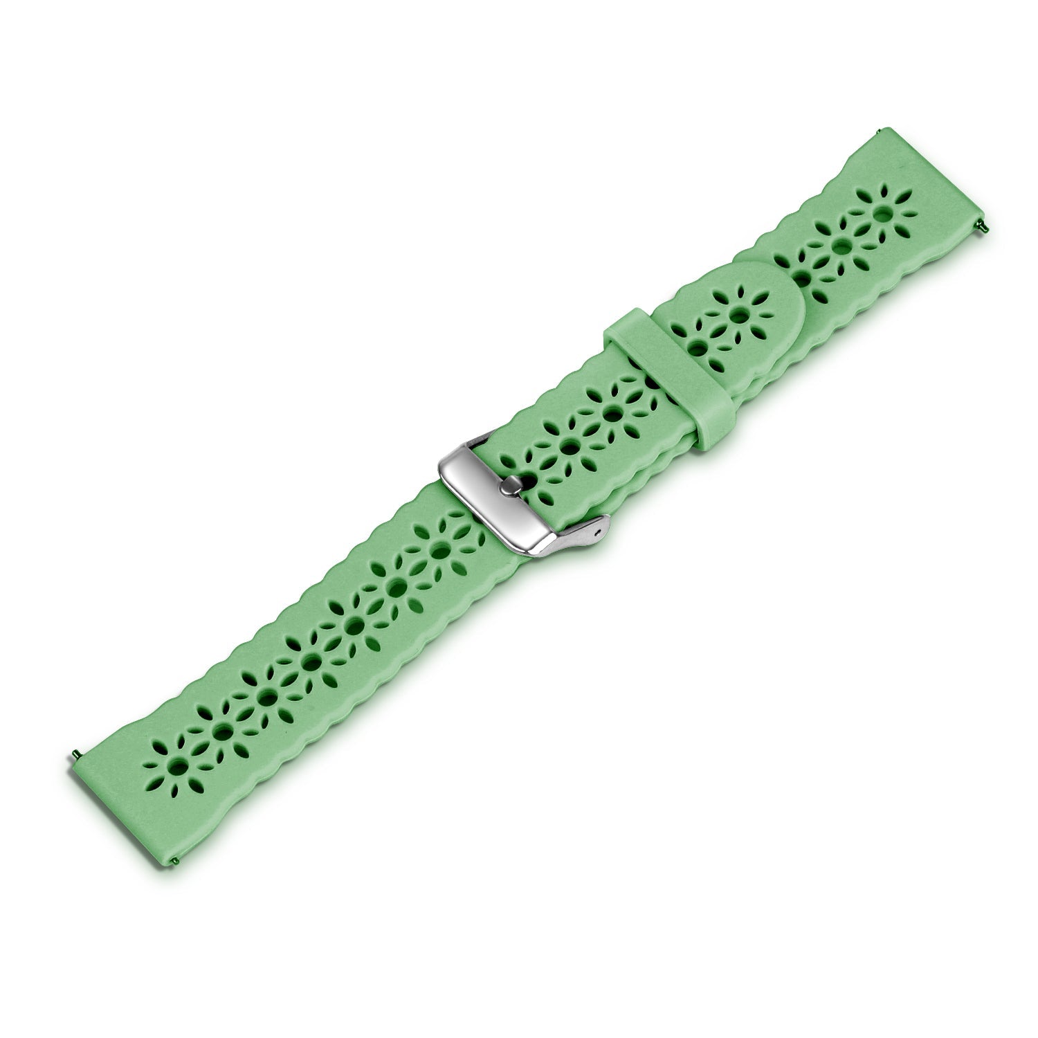 Withings ScanWatch Nova Patterned Silicone Strap (Green)
