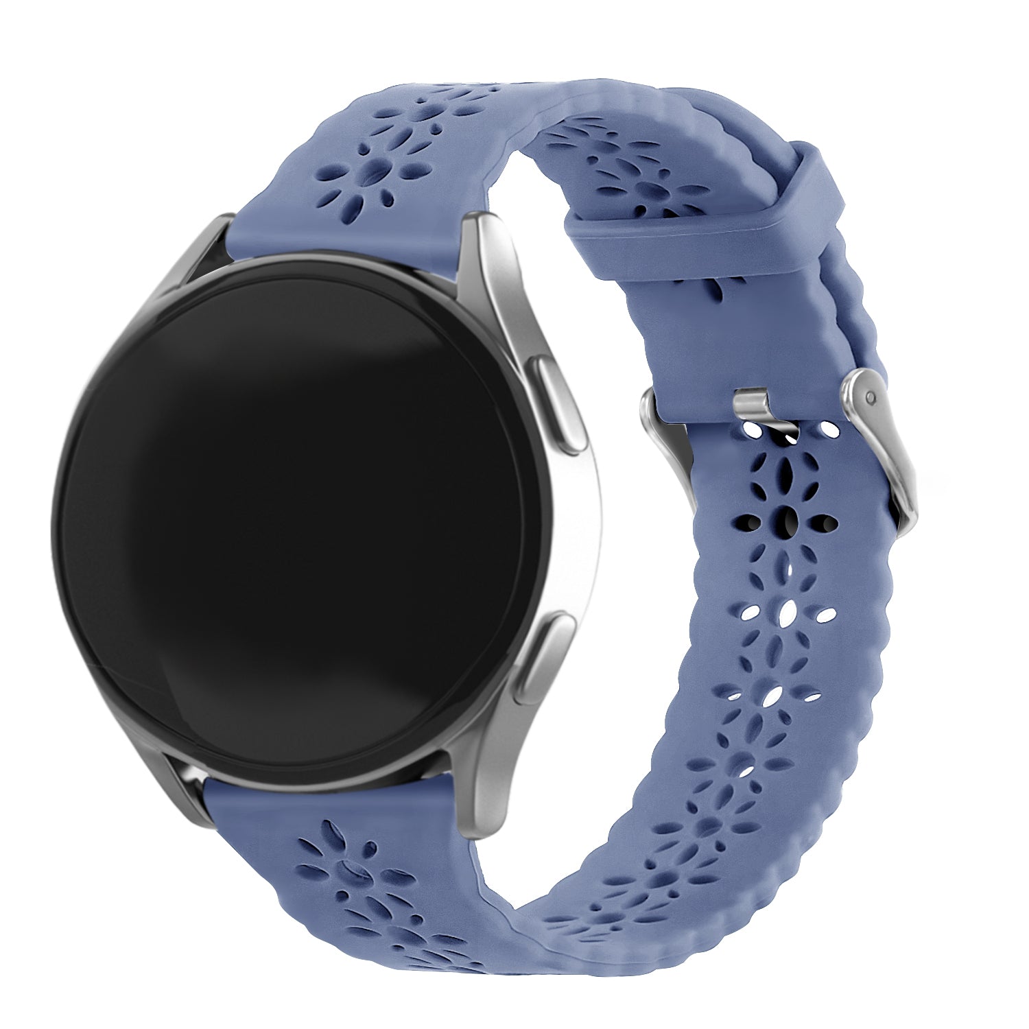 Amazfit Bip U (Pro) siliconen bandje met patroon (lavendel grijs)