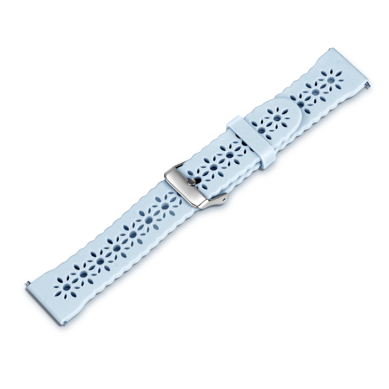 Withings ScanWatch Nova Patterned Silicone Strap (Mist Blue)