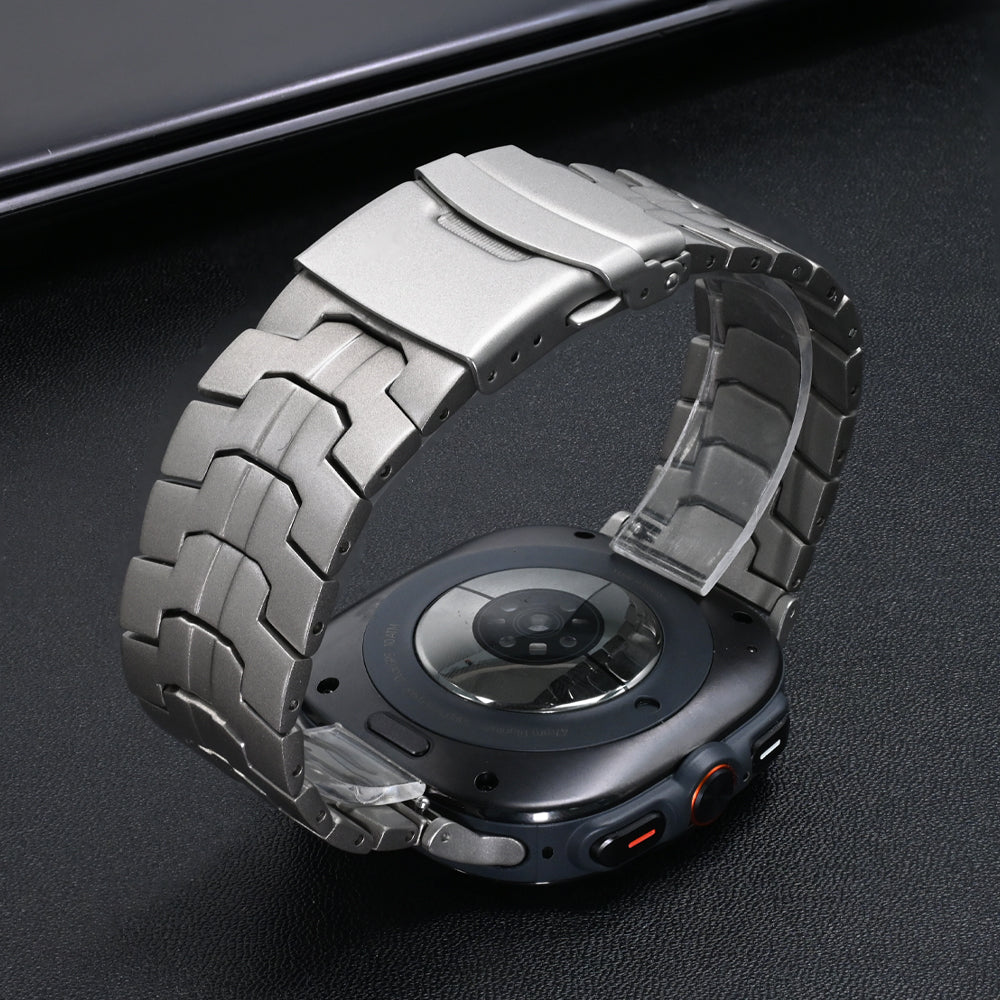 Google Pixel Watch 4 - 45mm 'Iron' titanium band (zilver)