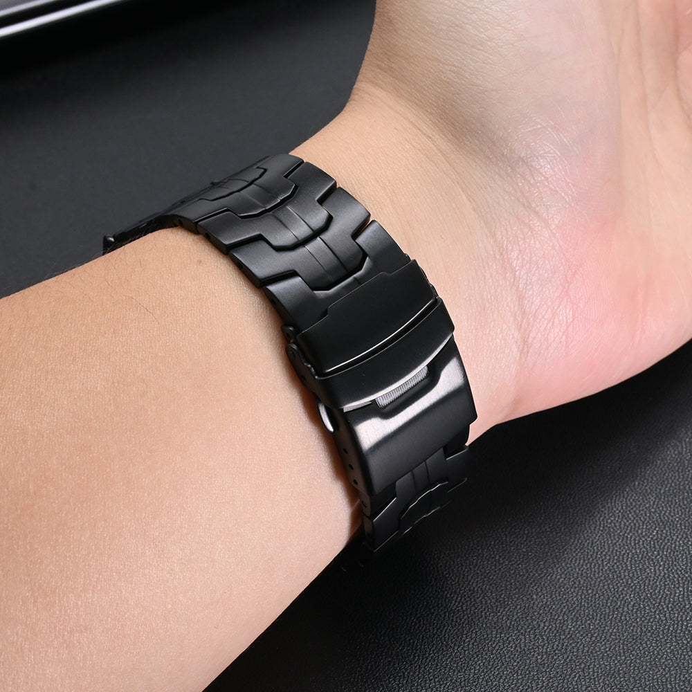 Google Pixel Watch 4 - 45mm 'Iron' titanium band (zwart)