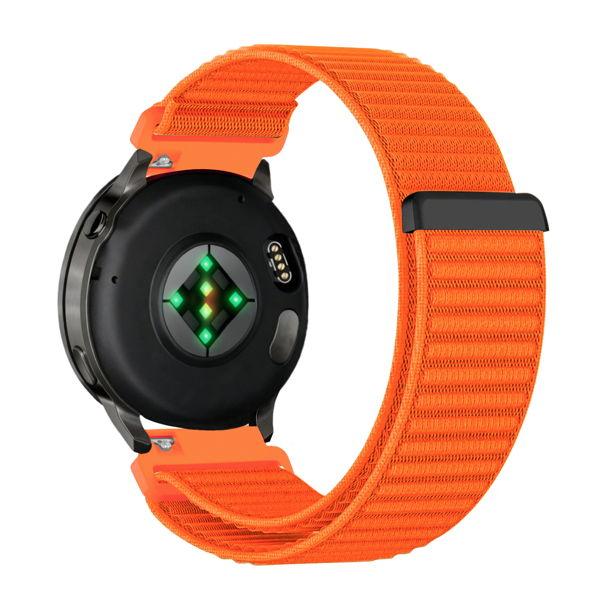 Bandz Garmin Forerunner 265s Nylon Strap 'Wave' (Orange)