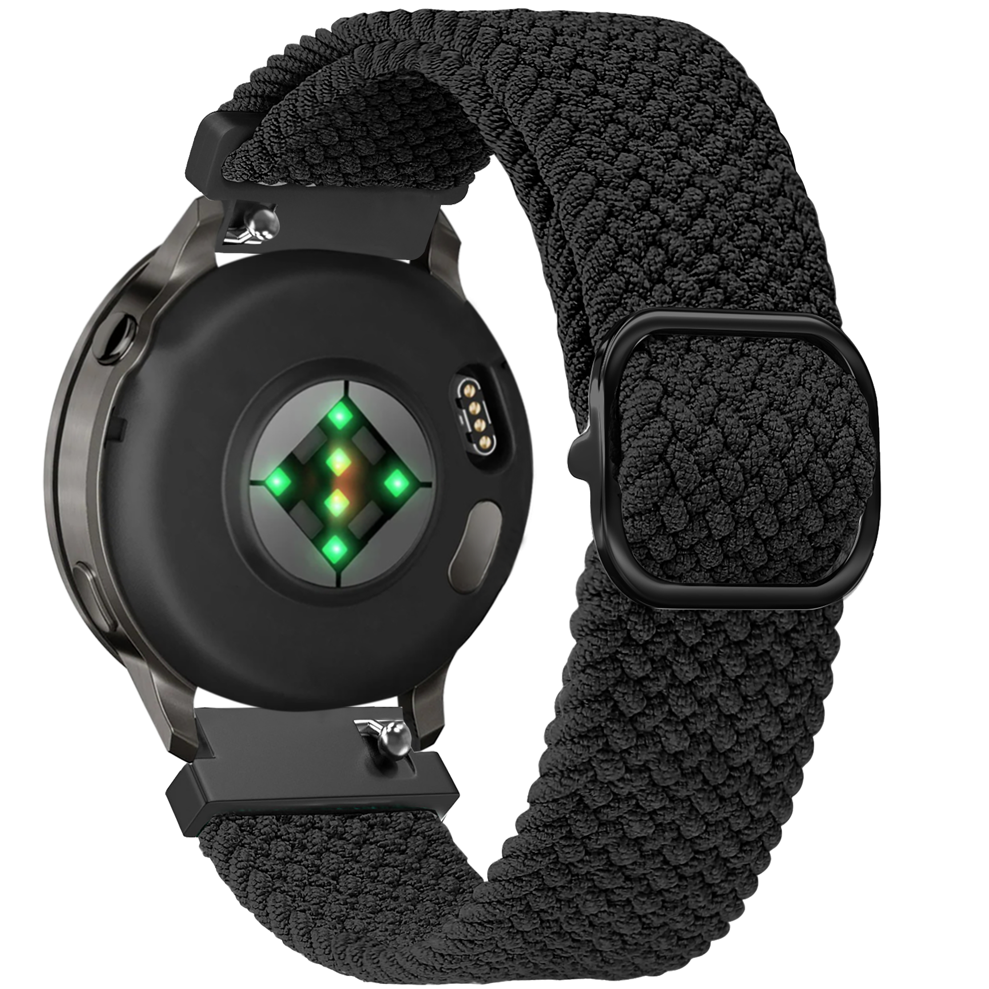 Bandz Garmin Venu 3s verstelbare nylon band (zwart)