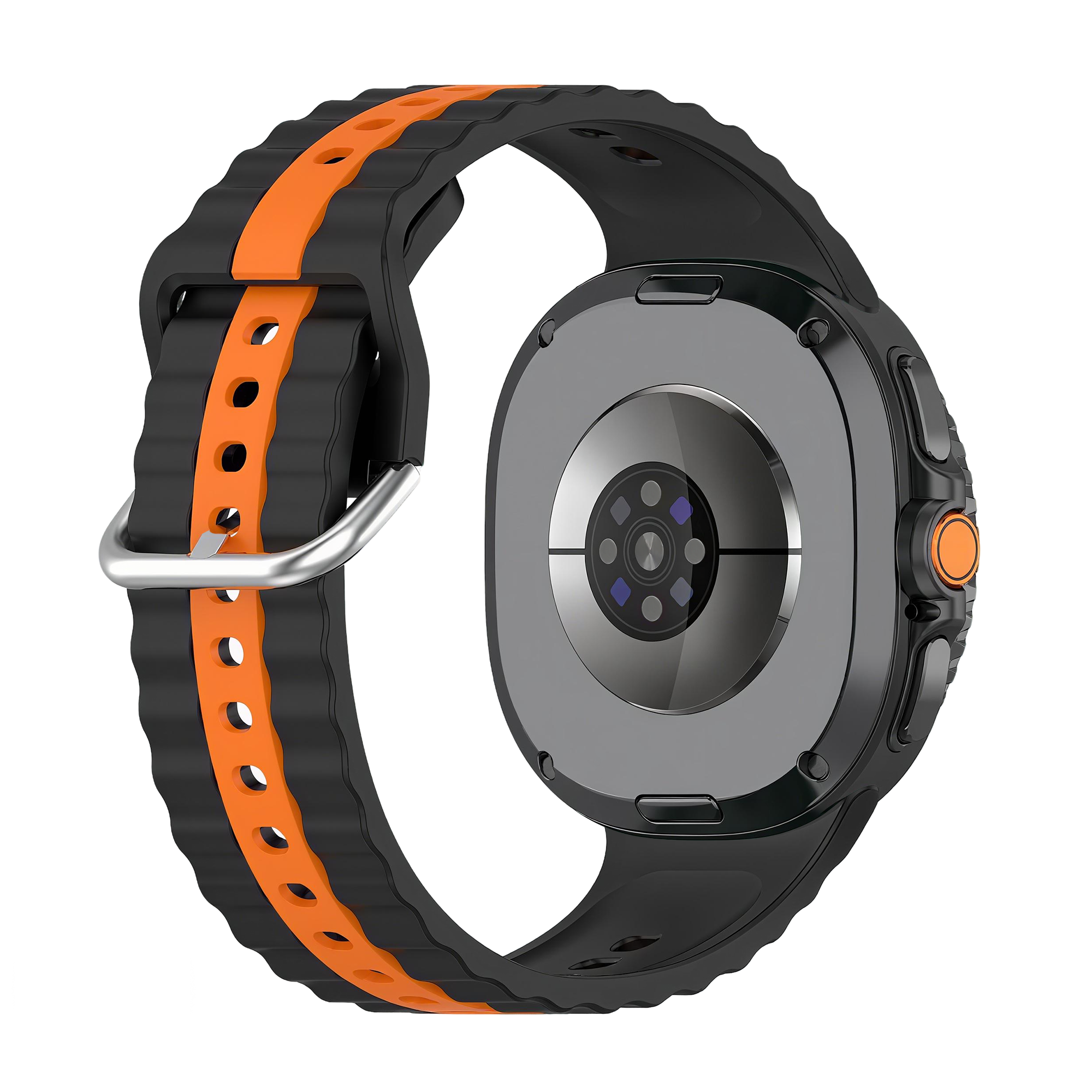 Samsung Galaxy Watch 8 - 44mm dual sport band (zwart/oranje)