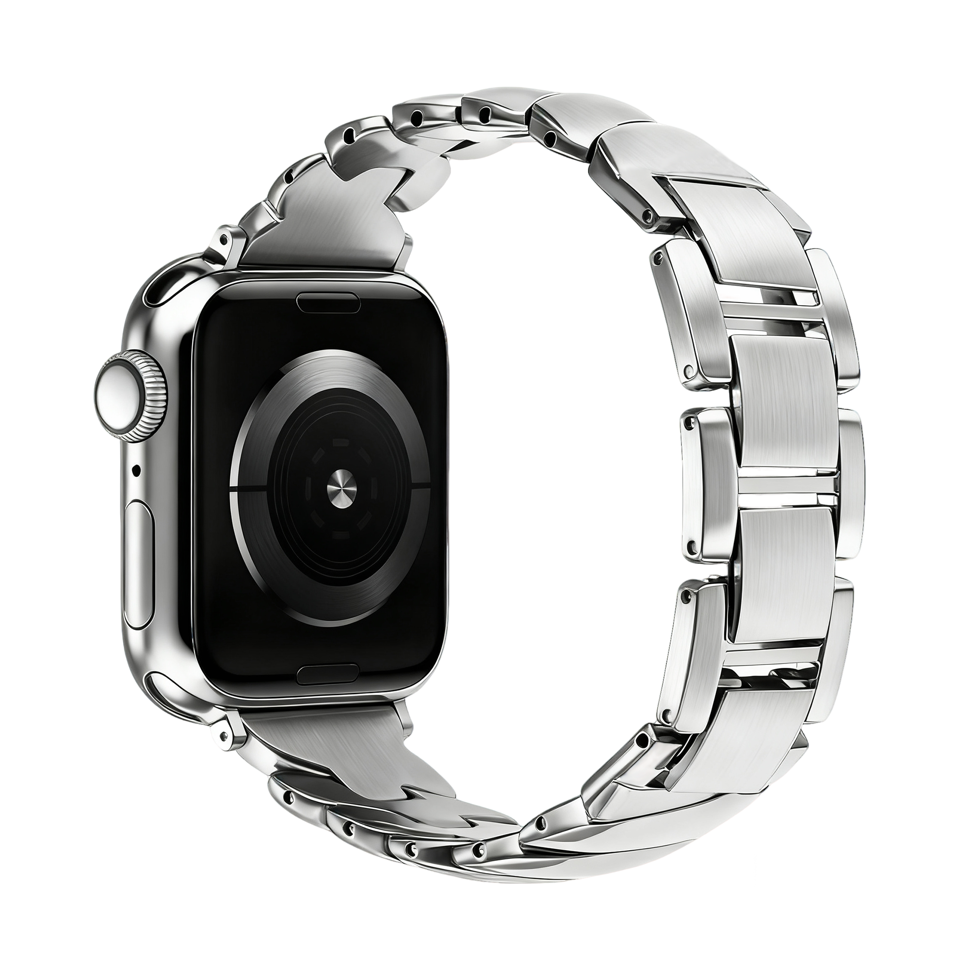 Bandz Apple Watch luxe metalen band 'Twisted' (zilver)