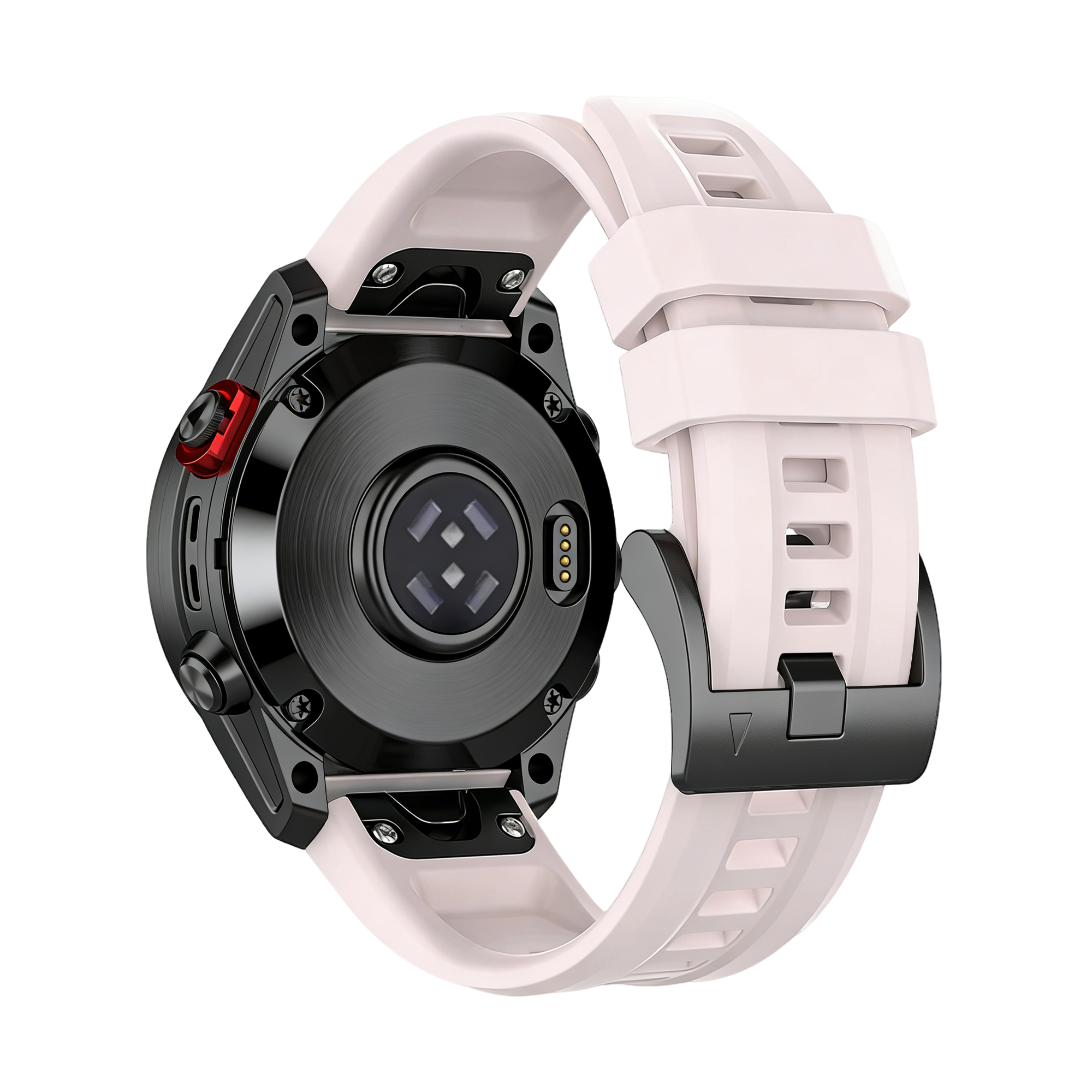 Bandz Garmin Descent Mk3(i) - 43mm siliconen band 'Classic' (lichtroze)