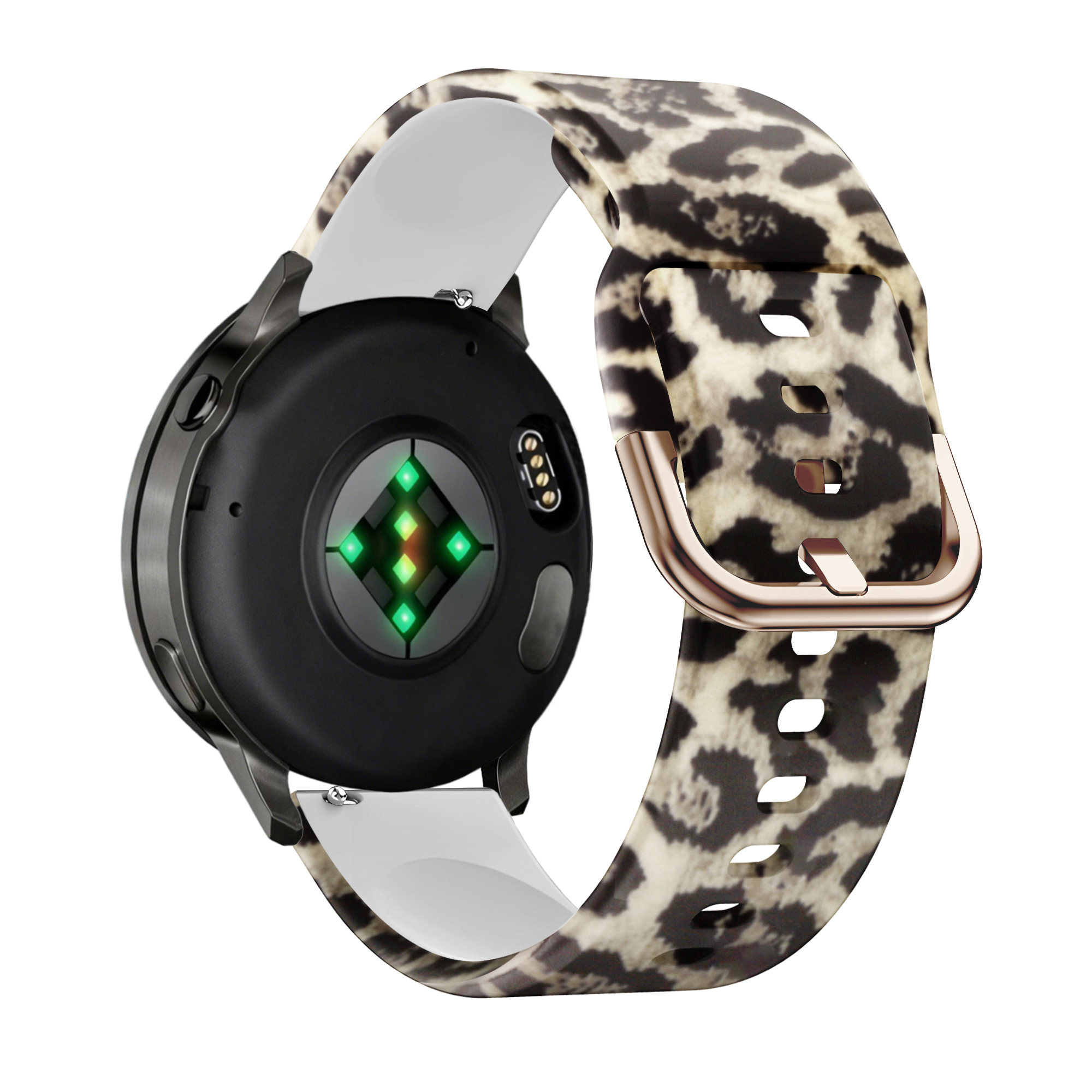 Bandz Garmin Vivoactive 4s siliconen band 'Lucky Leopard'