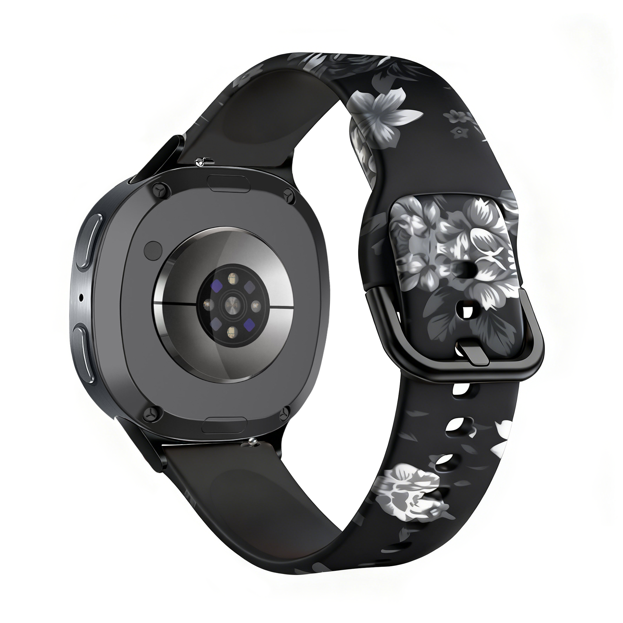 Samsung Galaxy Watch 8 Classic Grey Flower bandje