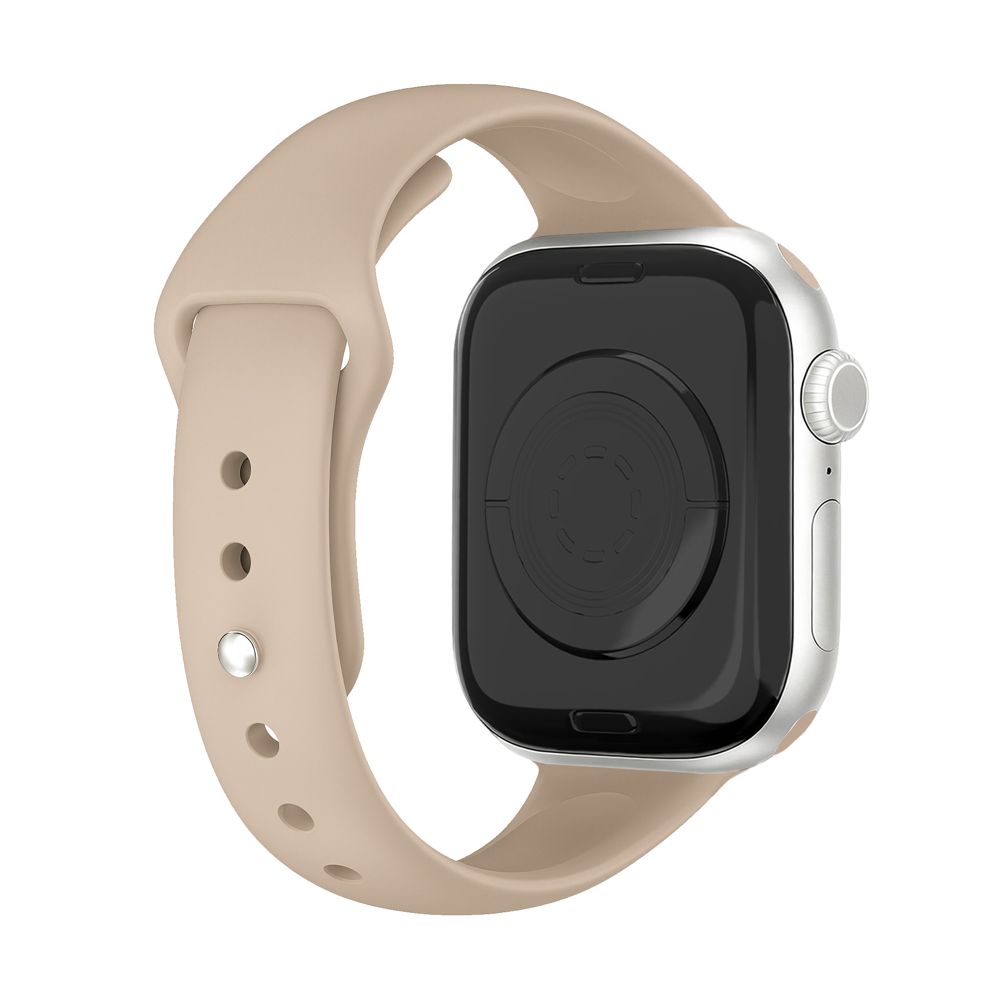 Apple Watch slimfit siliconen band (beige)