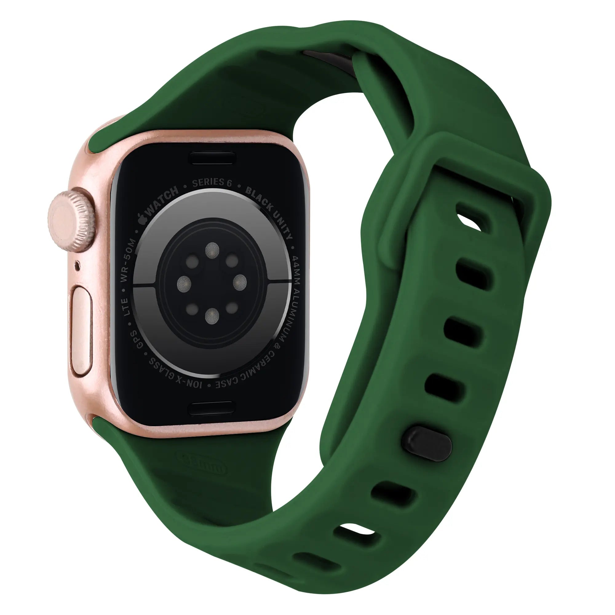 Apple Watch tilted sport band (donkergroen)