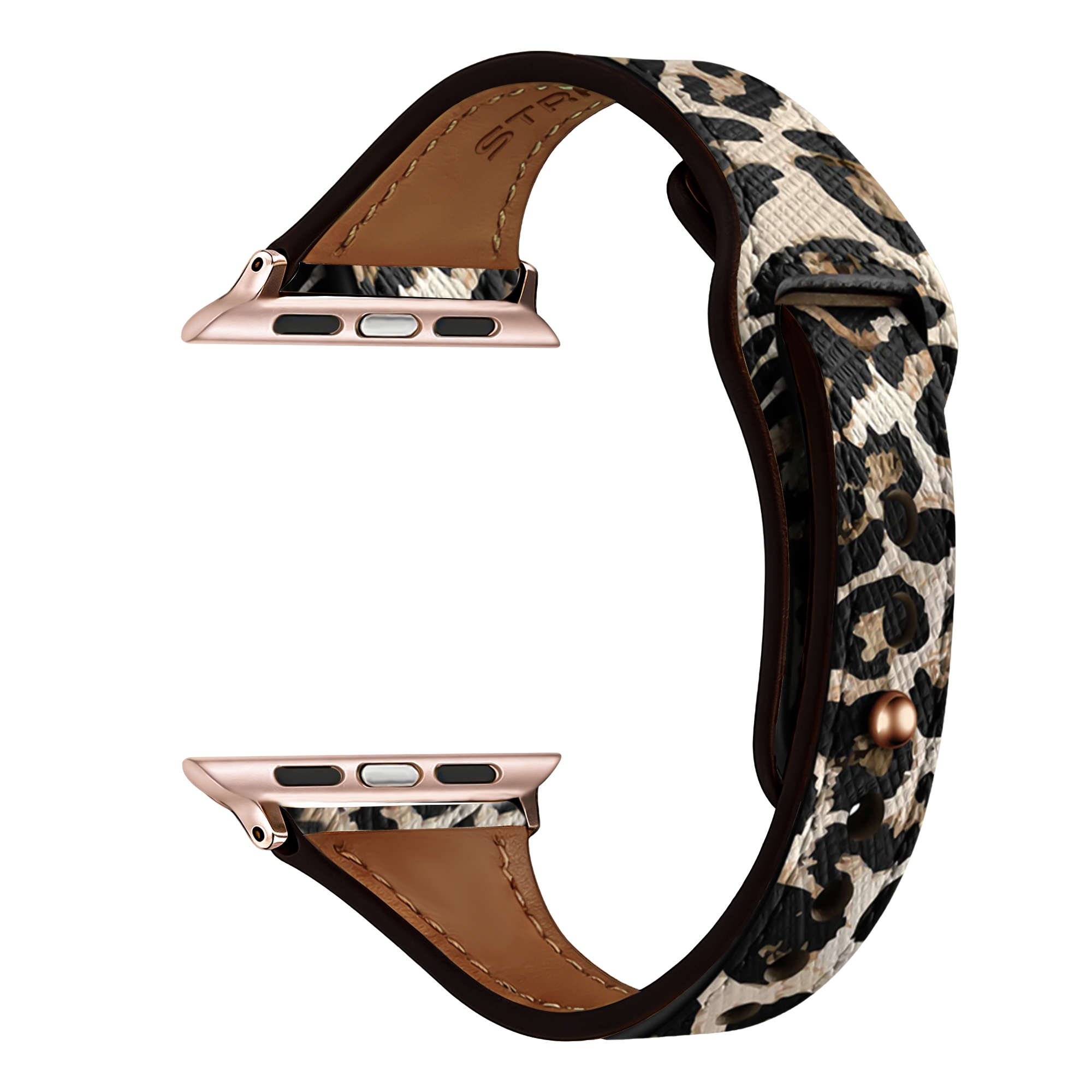 Apple Watch leren bandje (leopard)