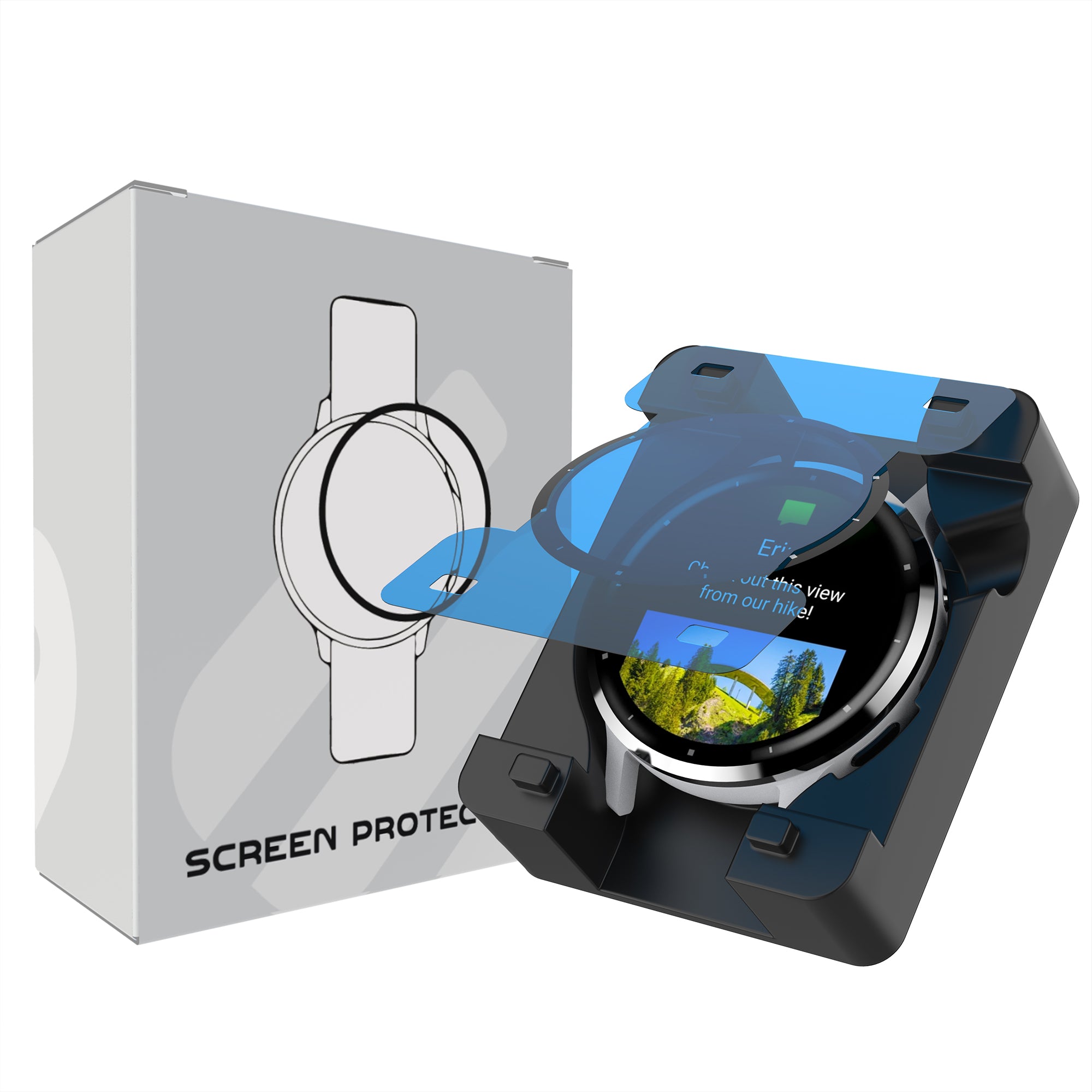 Screenprotector met One-Click tool - Garmin Venu 3