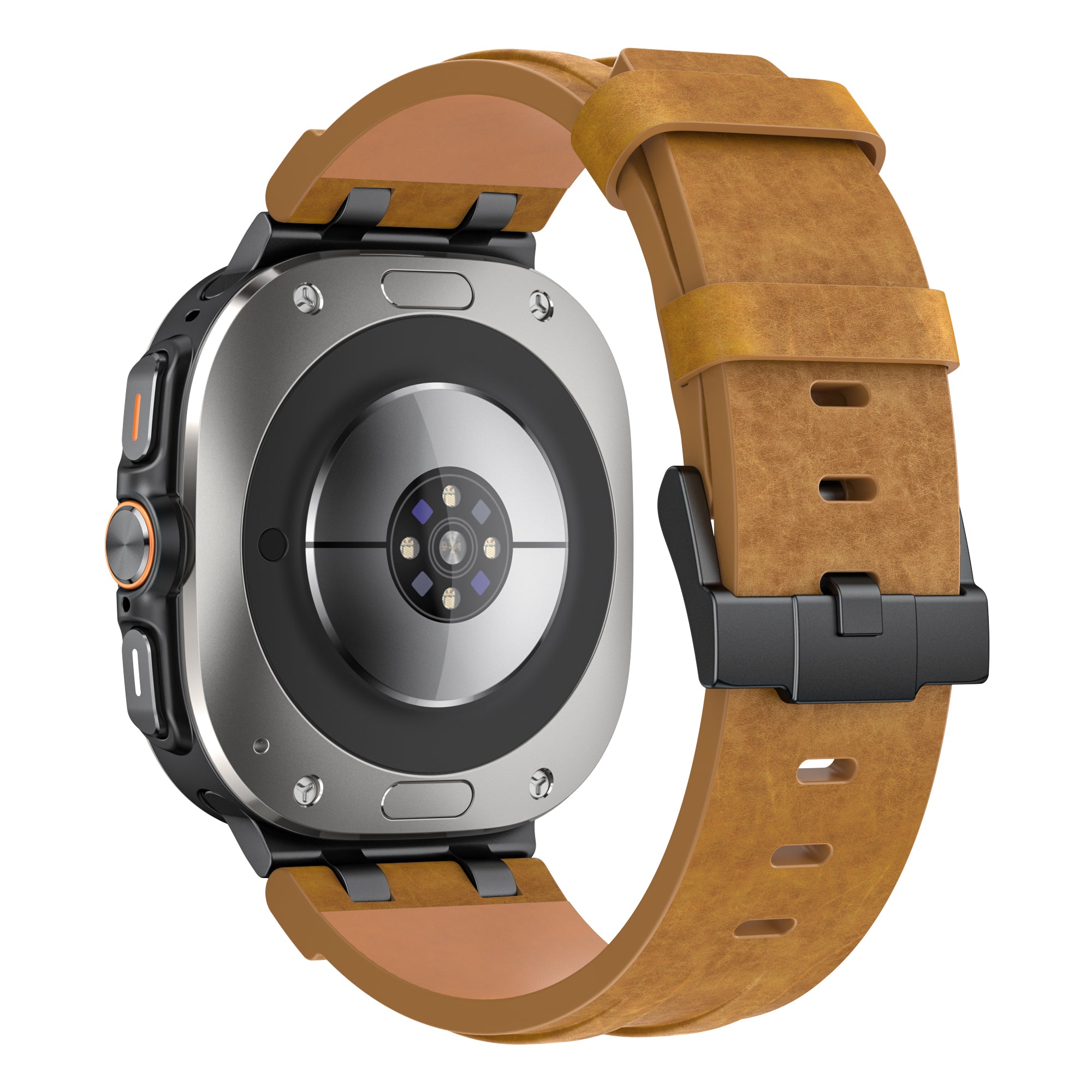 Samsung Galaxy Watch Ultra Solid Leather Strap (Brown)