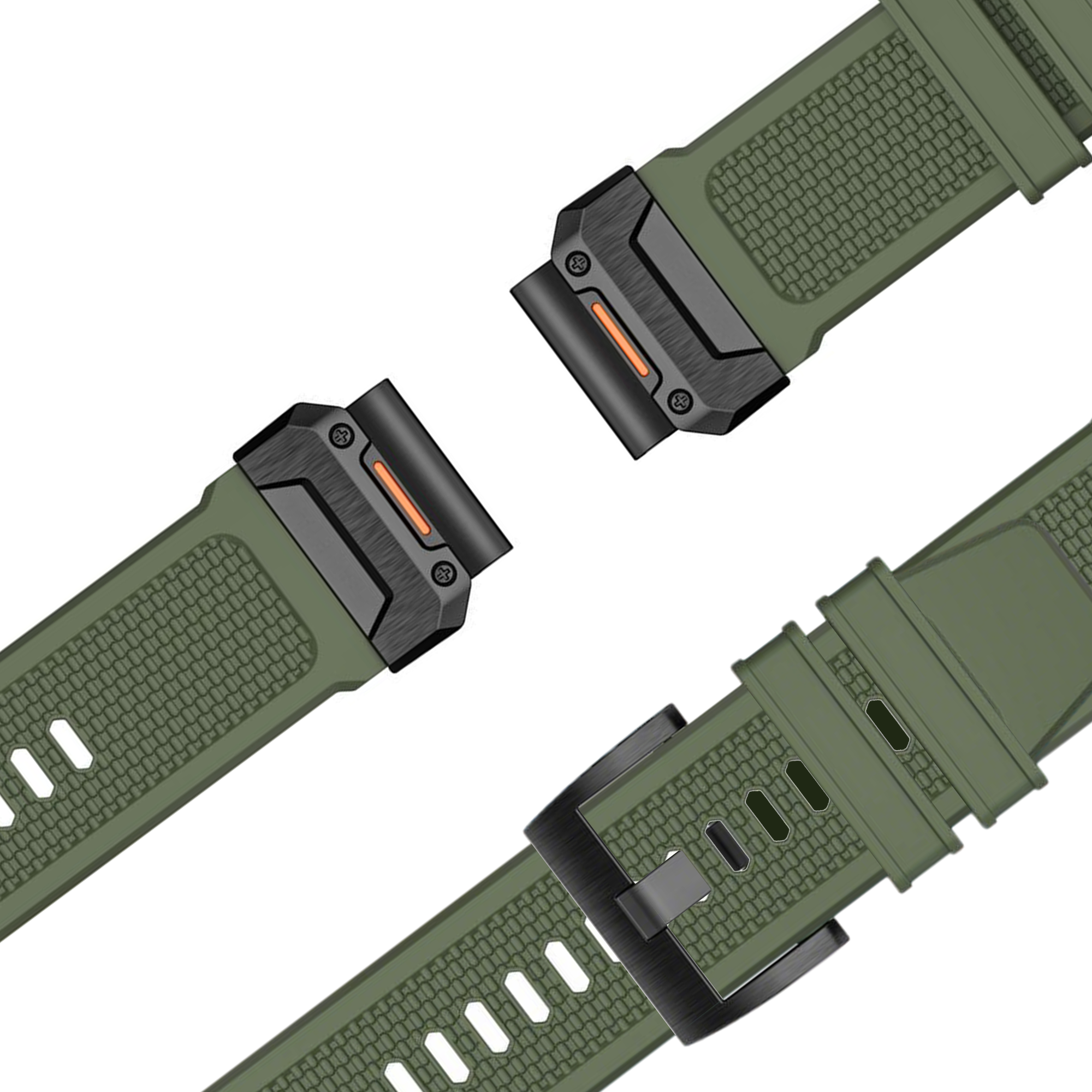 Bandz Garmin Descent G1 Silicone Strap 'Explorer' (Green)