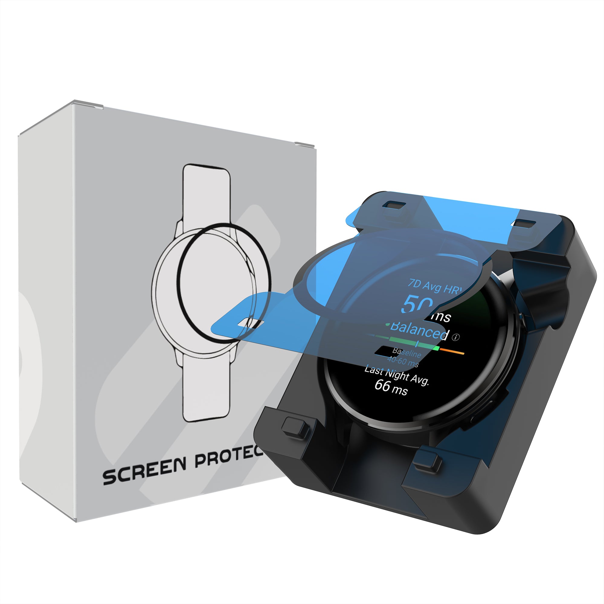 Screenprotector met One-Click tool - Garmin Venu 4 - 45mm