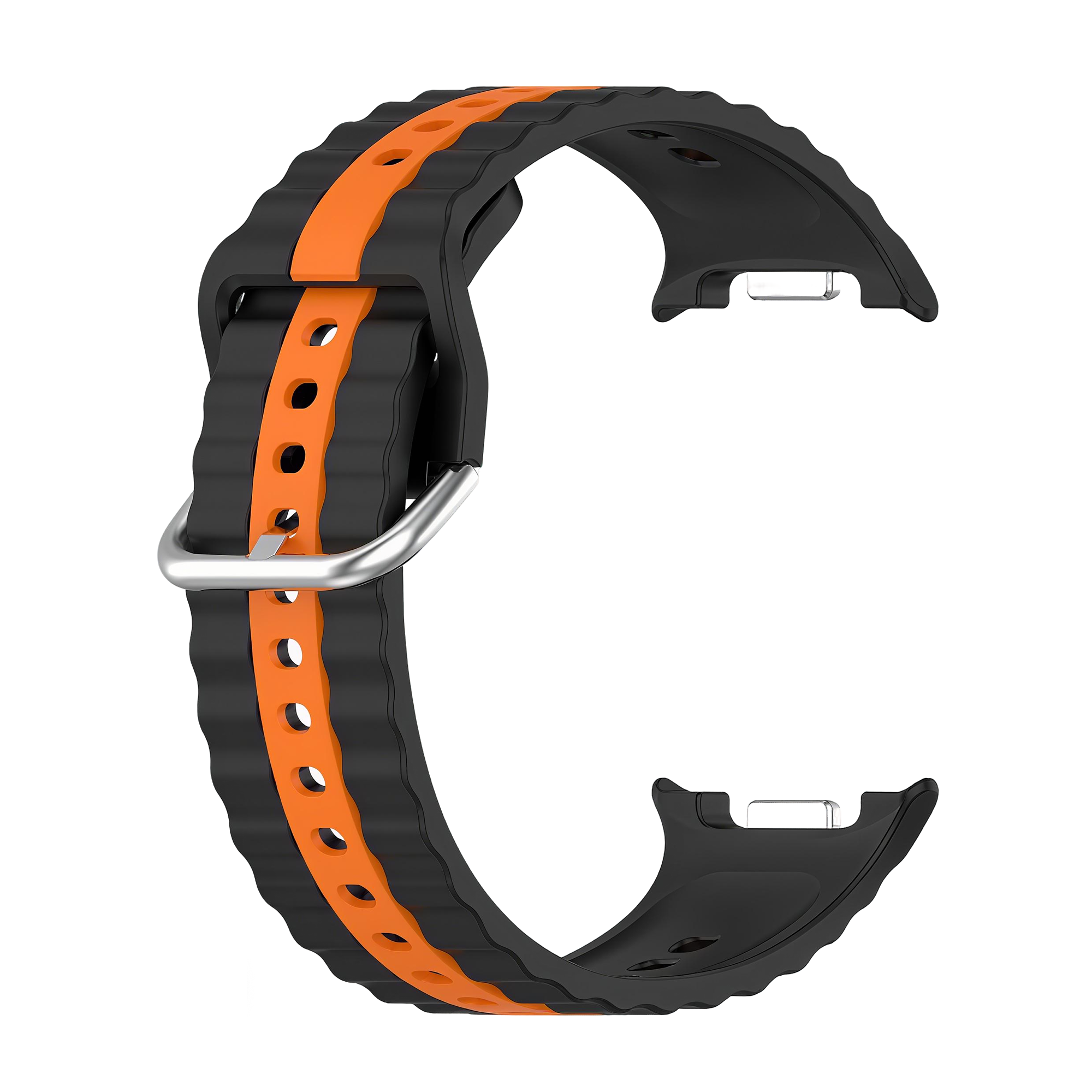 Samsung Galaxy Watch 8 Classic dual sport band (zwart/oranje)