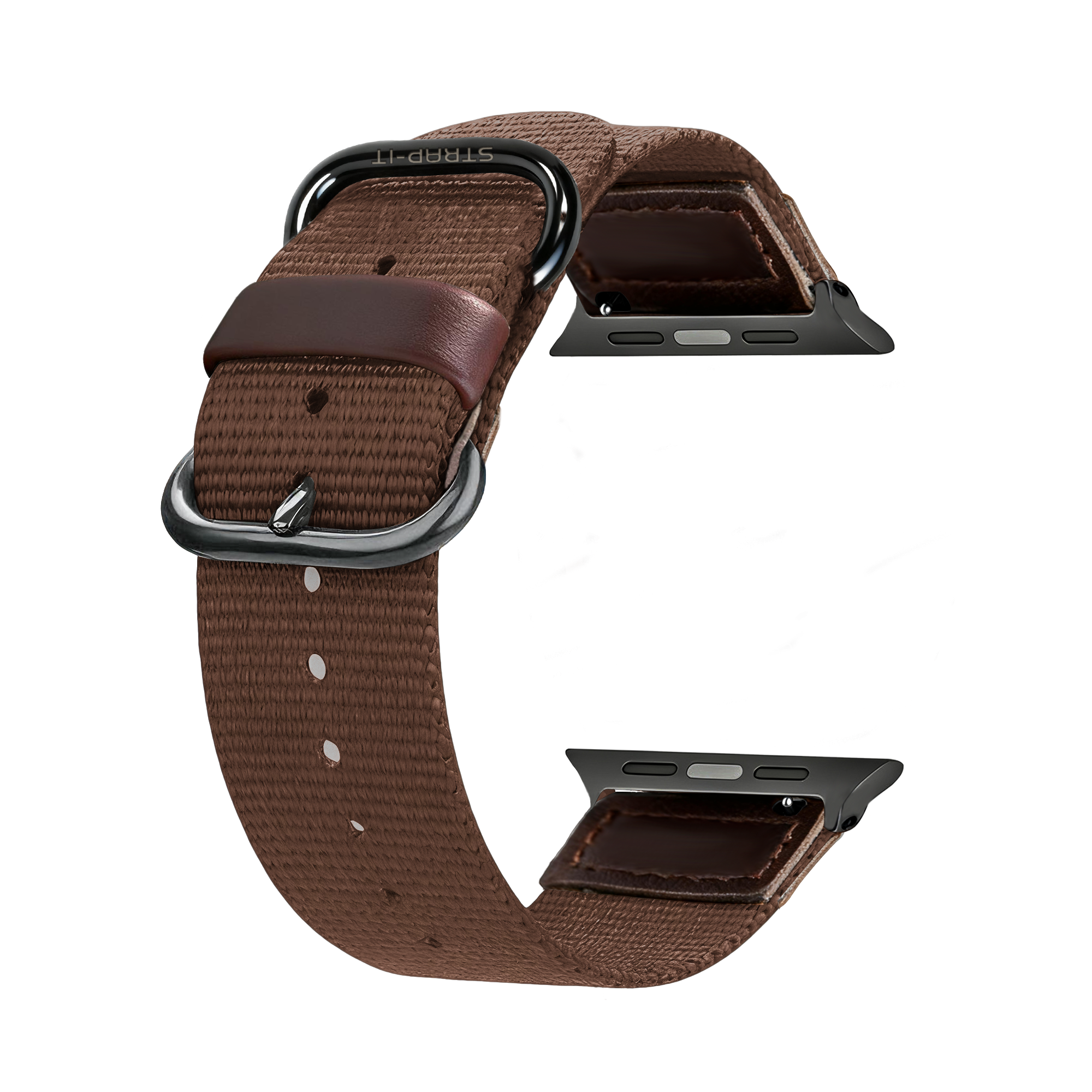 Apple Watch canvas bandje (bruin)