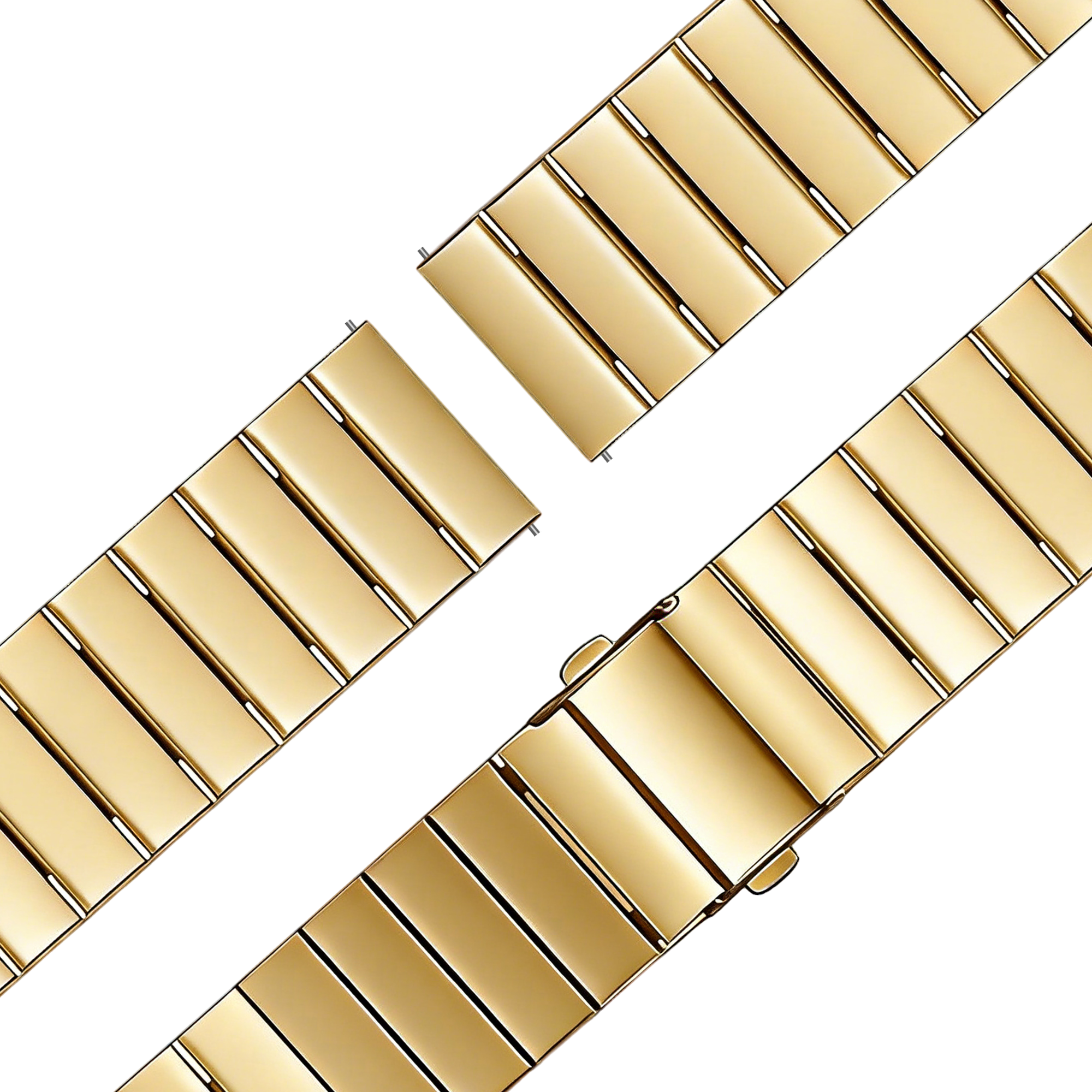 Bandz Garmin Venu SQ Steel Strap 'One Bead' (Gold)