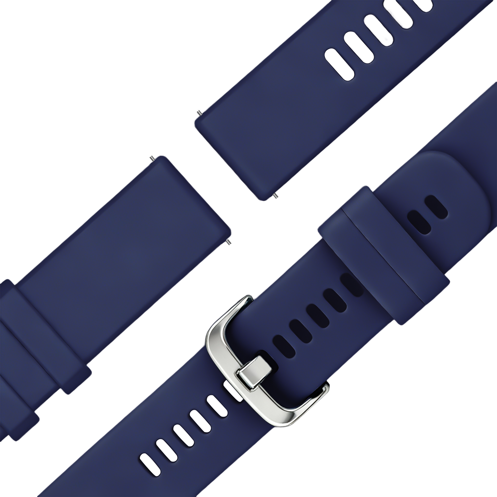 Bandz Garmin Venu 2s siliconen band 'Classic' (donkerblauw)