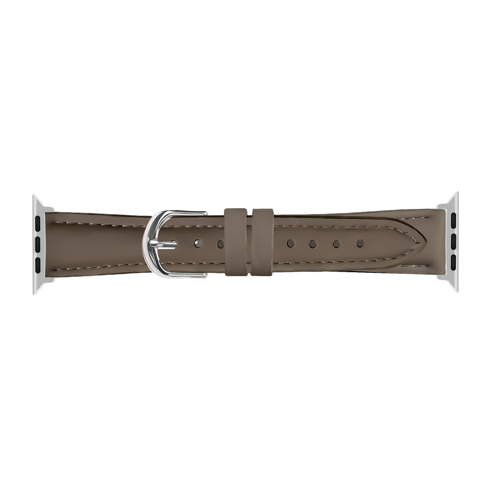 Apple Watch slimfit leren band (donkerbruin)