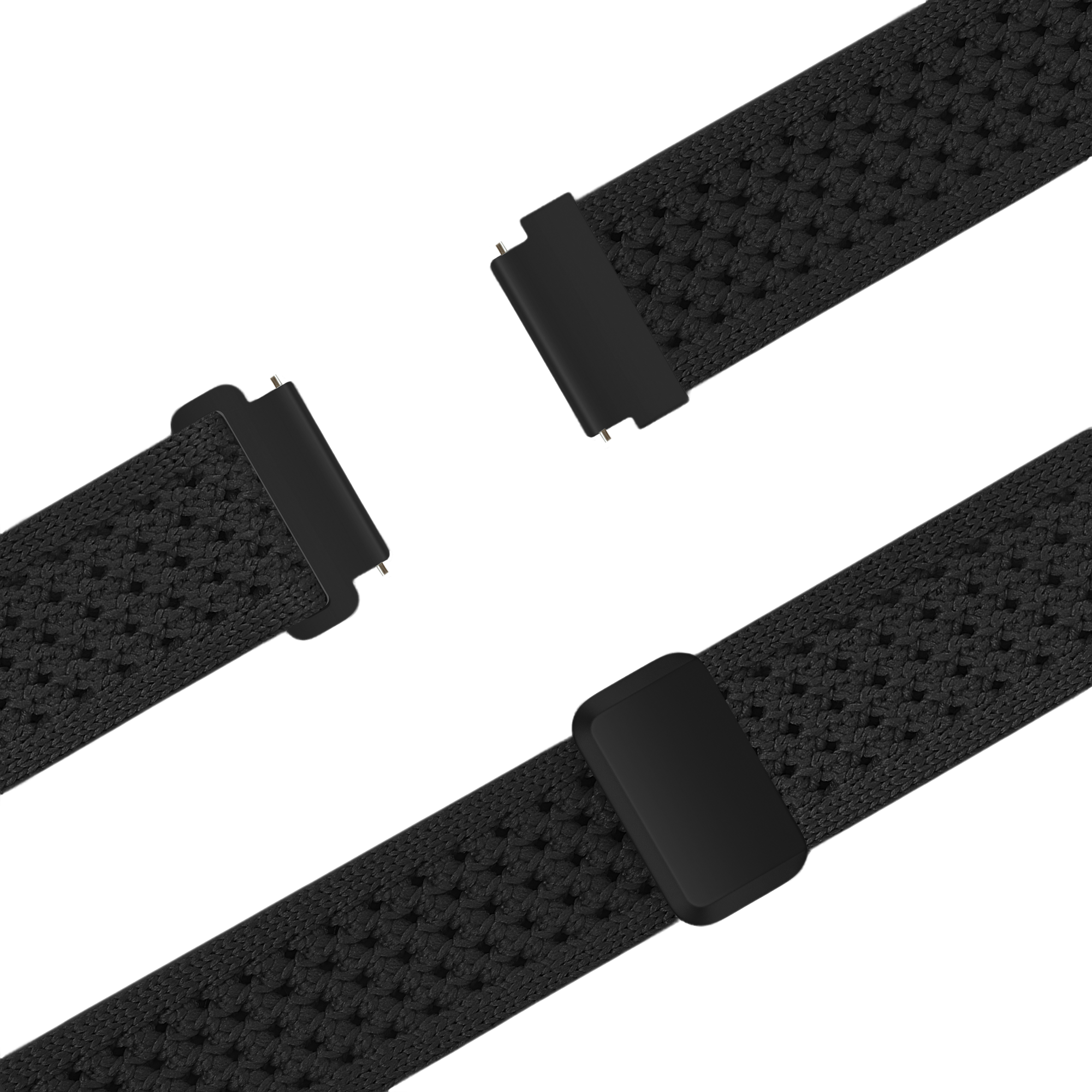 Bandz Amazfit GTS 4 vintage nylon band (zwart)