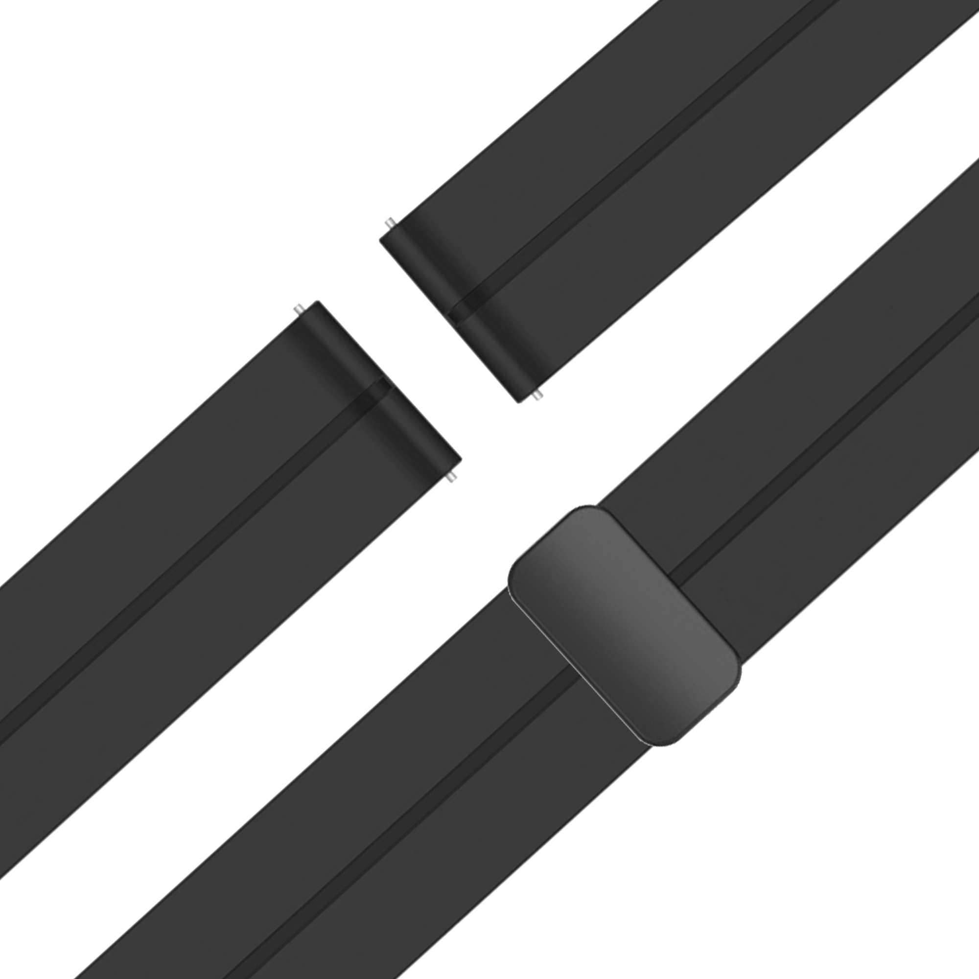 Bandz Garmin Approach S40 siliconen band met D-buckle (zwart)