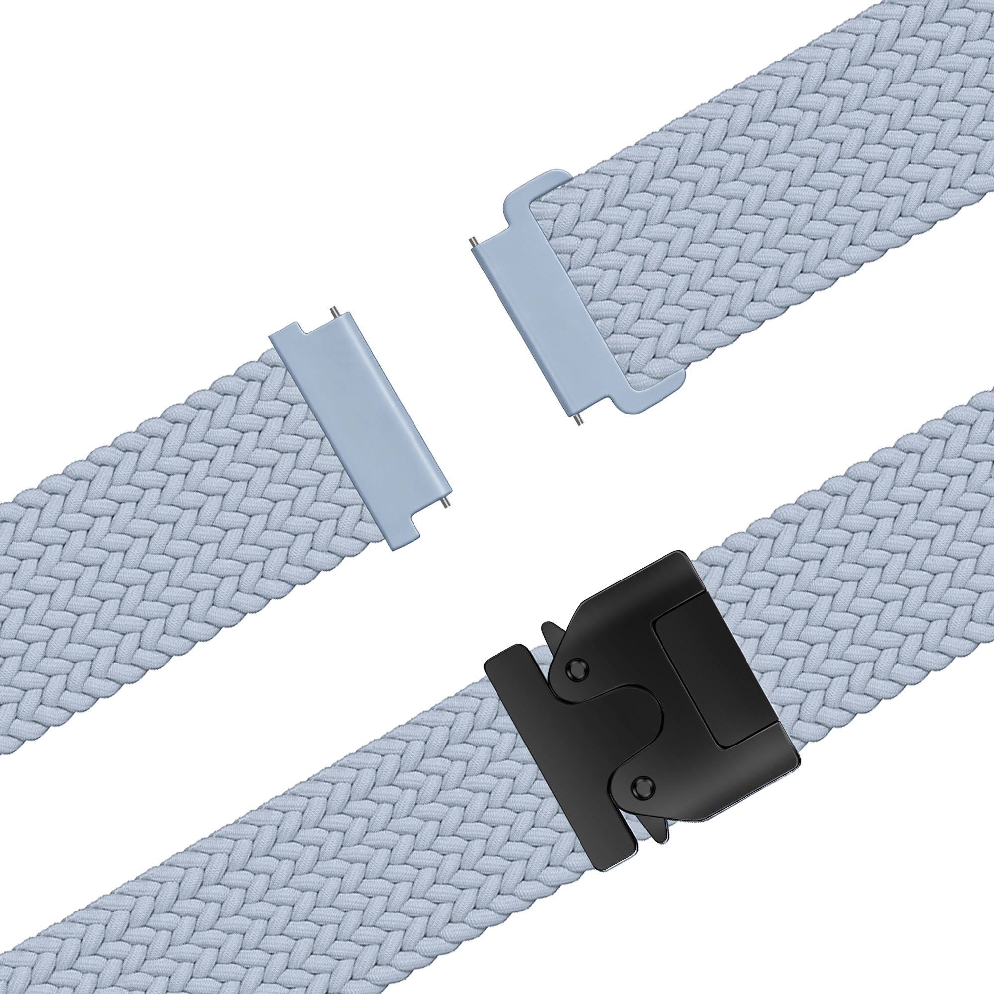 Bandz Garmin Forerunner 255s Braided Strap 'Parachute' (Light Blue)