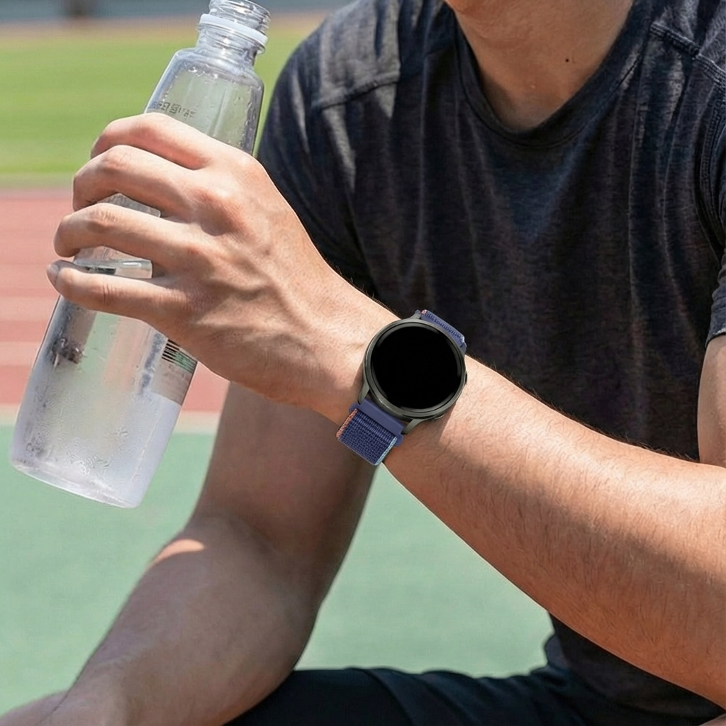 Bandz Garmin Vivoactive 3 Nylon Loop Strap (Dark Blue Mix)