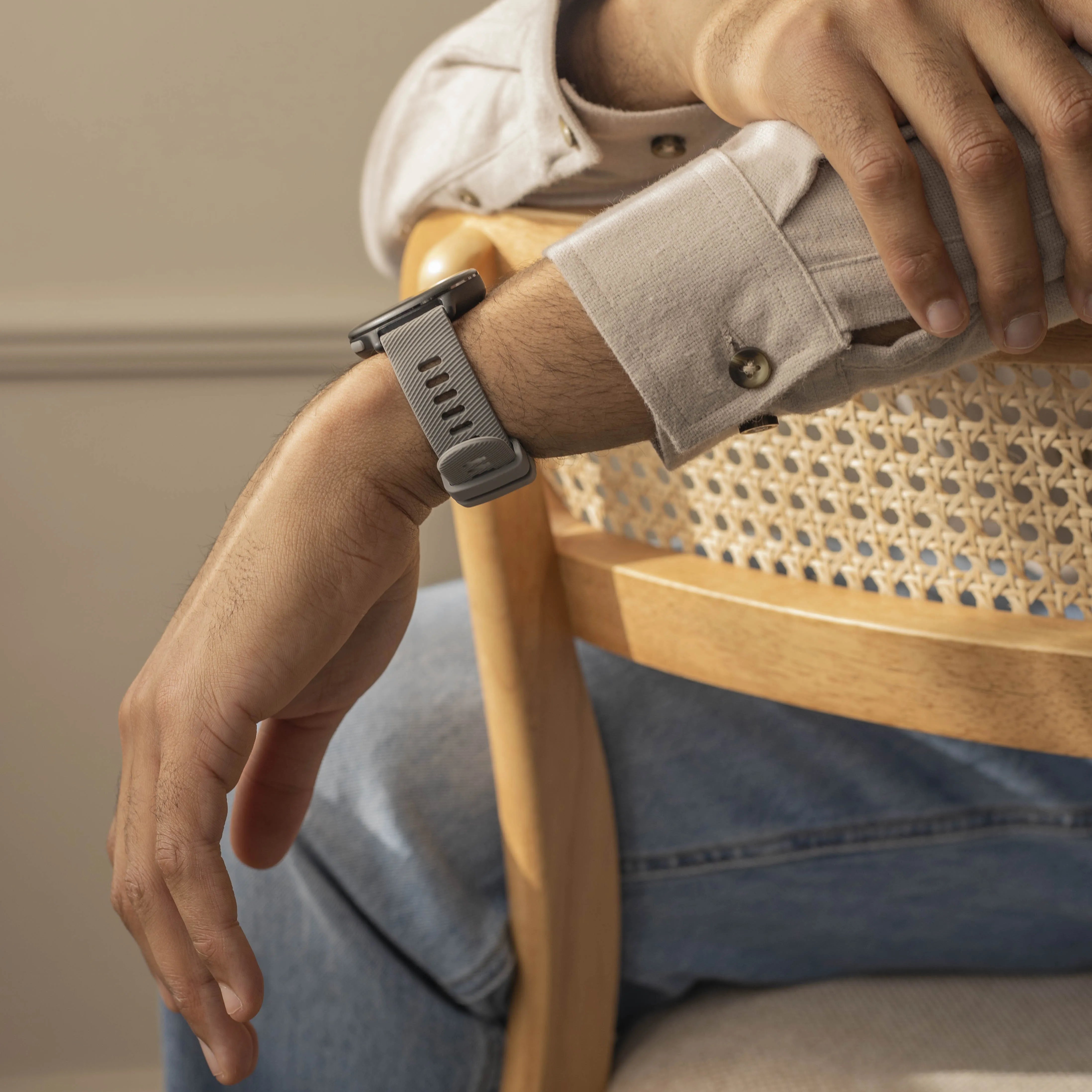 Coros Apex 2 Silicone Strap (Light Gray)