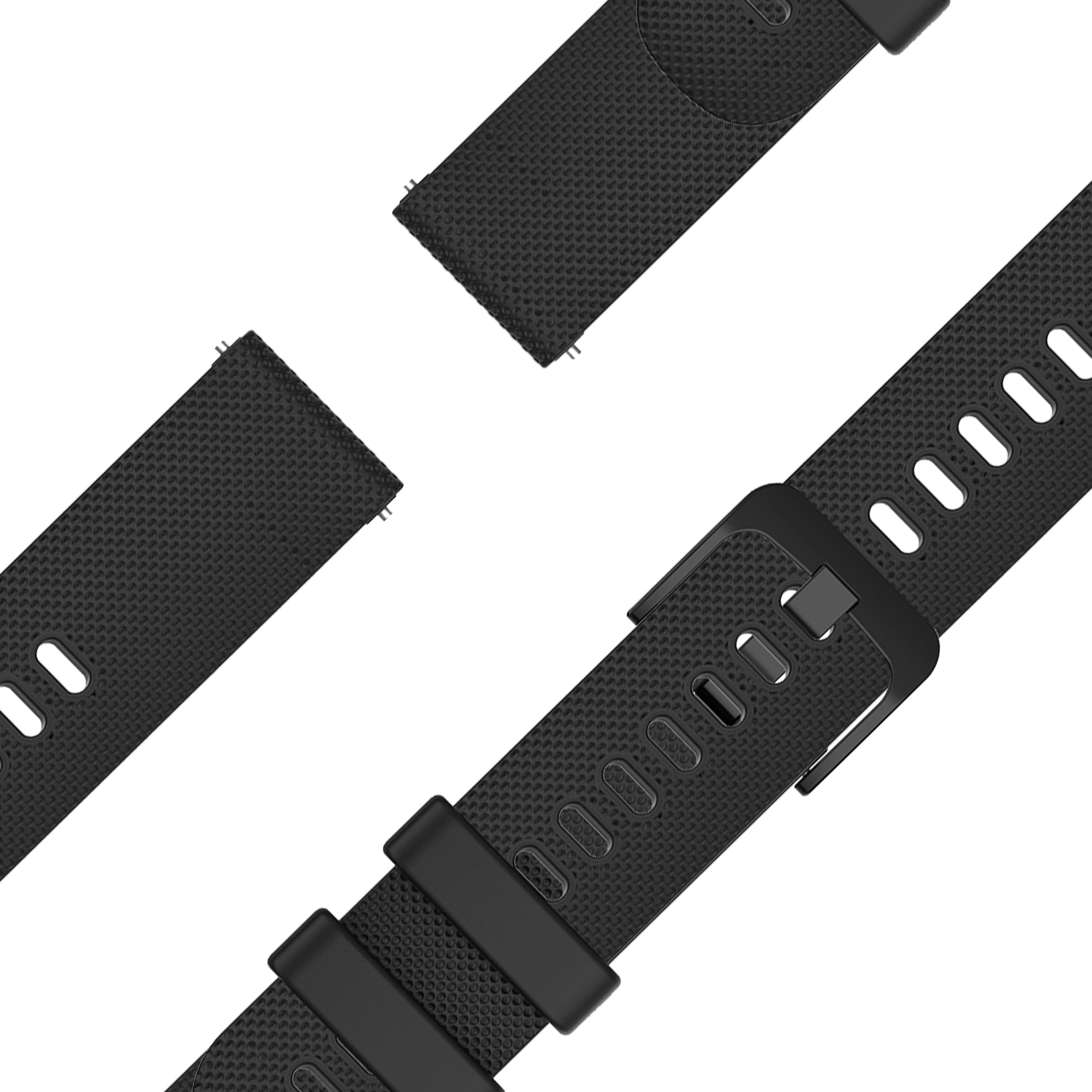 Bandz Garmin Vivoactive 4 Silicone Strap 'Premium' (Black)
