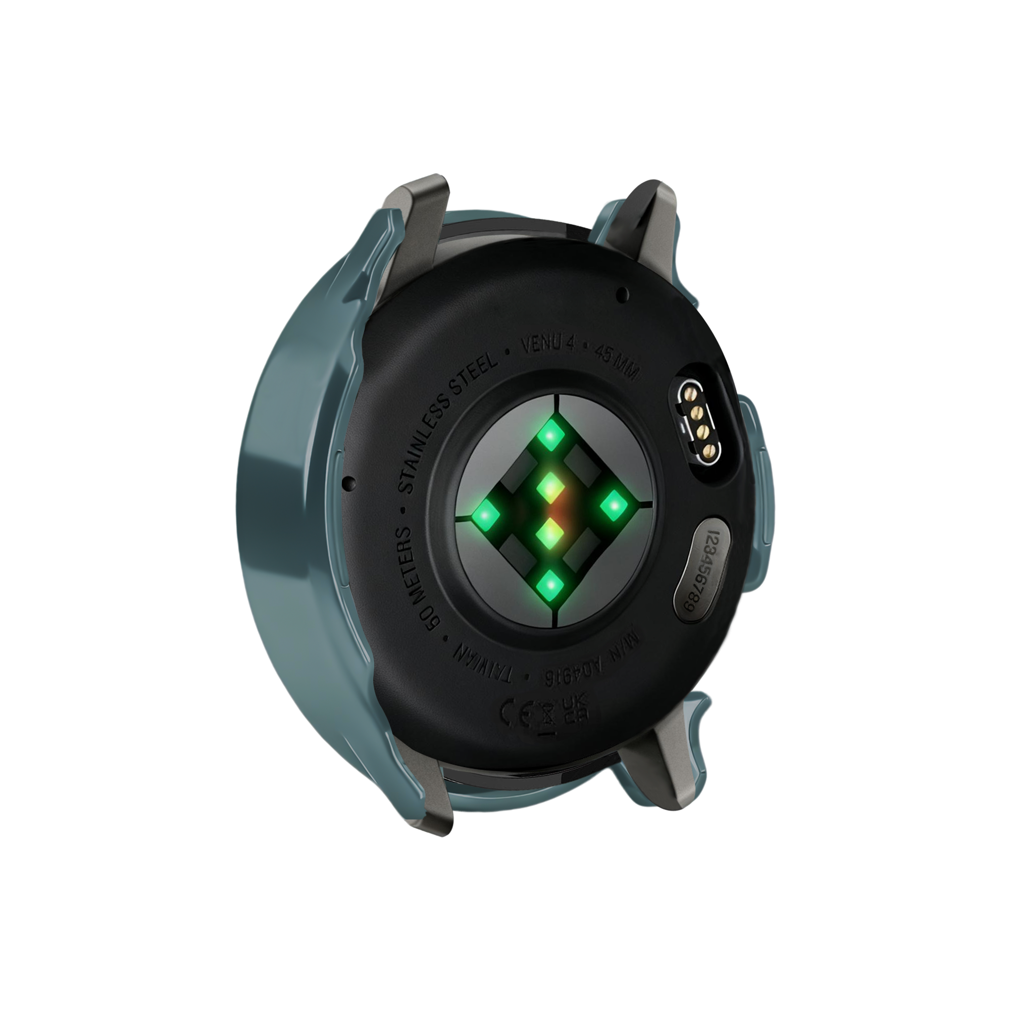 Bandz Garmin Venu 4 - 45mm PC hoesje met glas (groen)