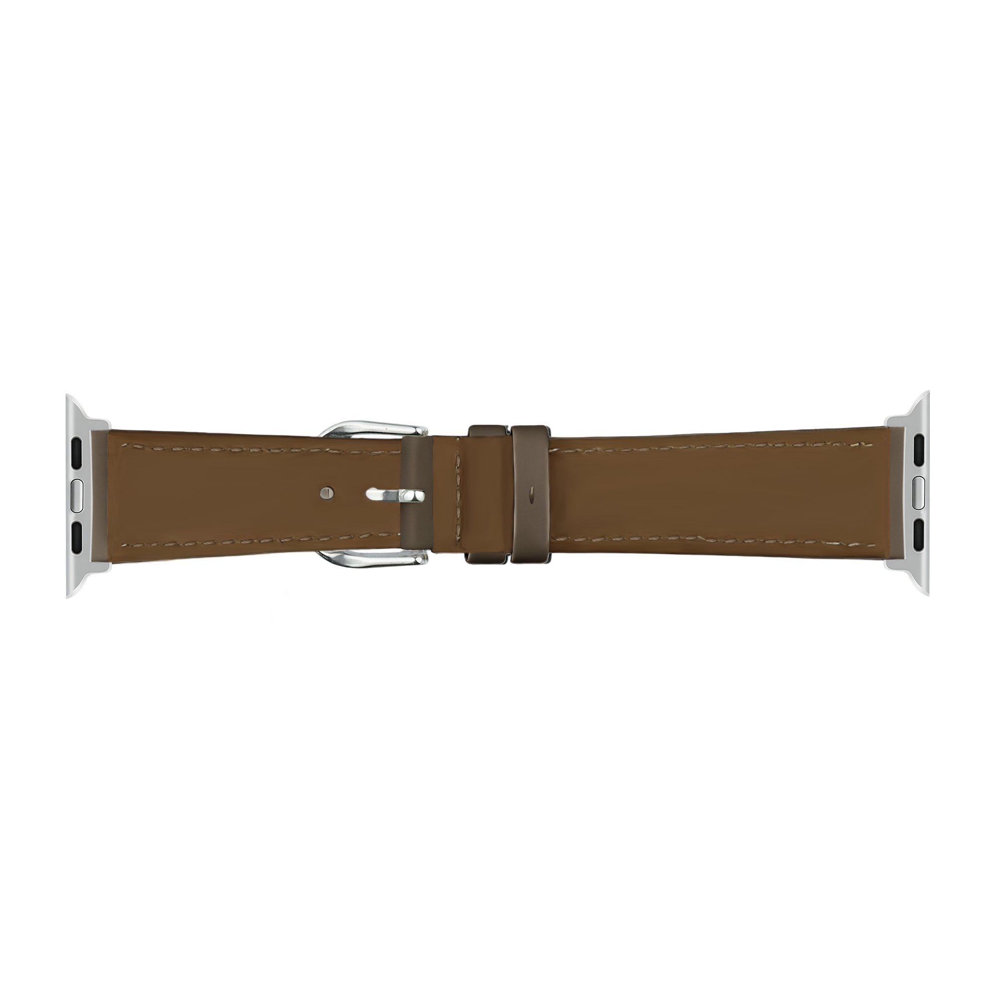 Apple Watch slimfit leren band (donkerbruin)