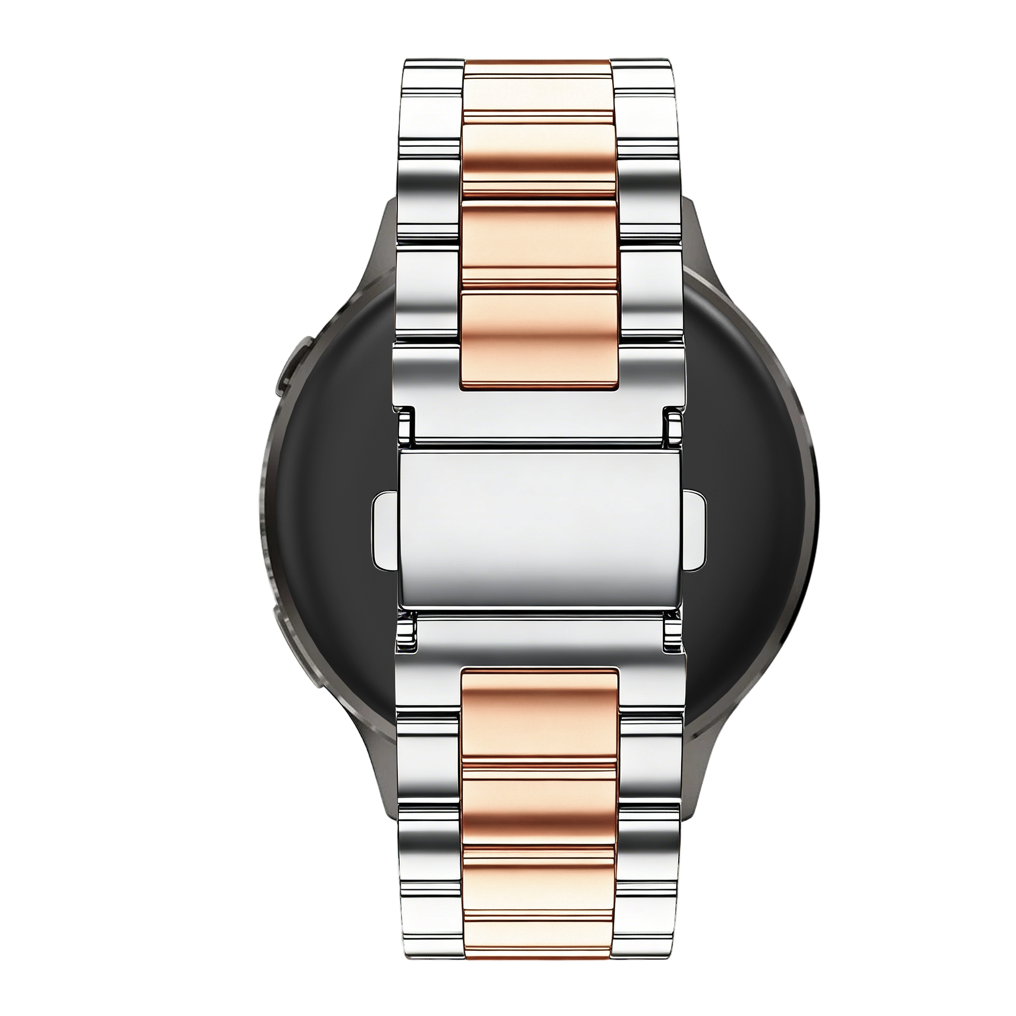 Bandz Garmin Vivomove Luxe stalen band 'Classic' (zilver/roségoud)