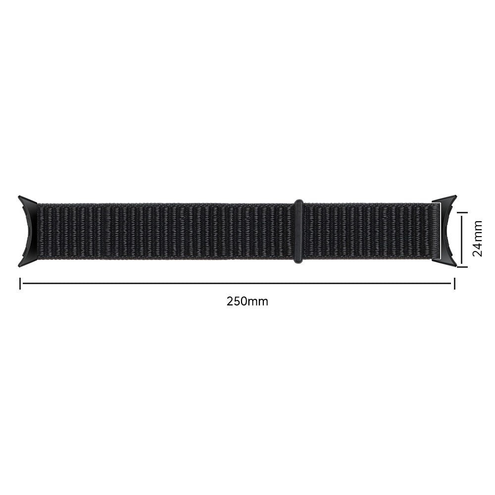 Google Pixel Watch 4 - 45mm nylon bandje (zwart)