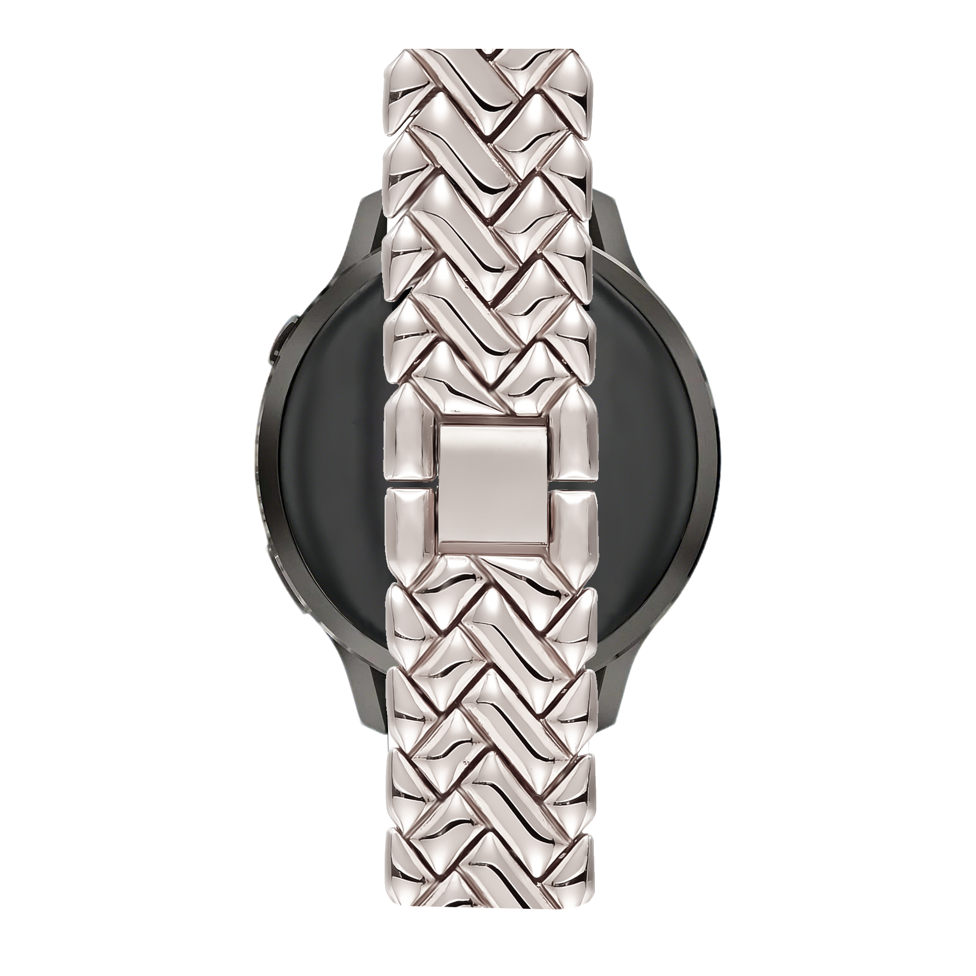 Bandz Garmin Vivomove 3s metalen band 'V-type' (sterrenlicht)