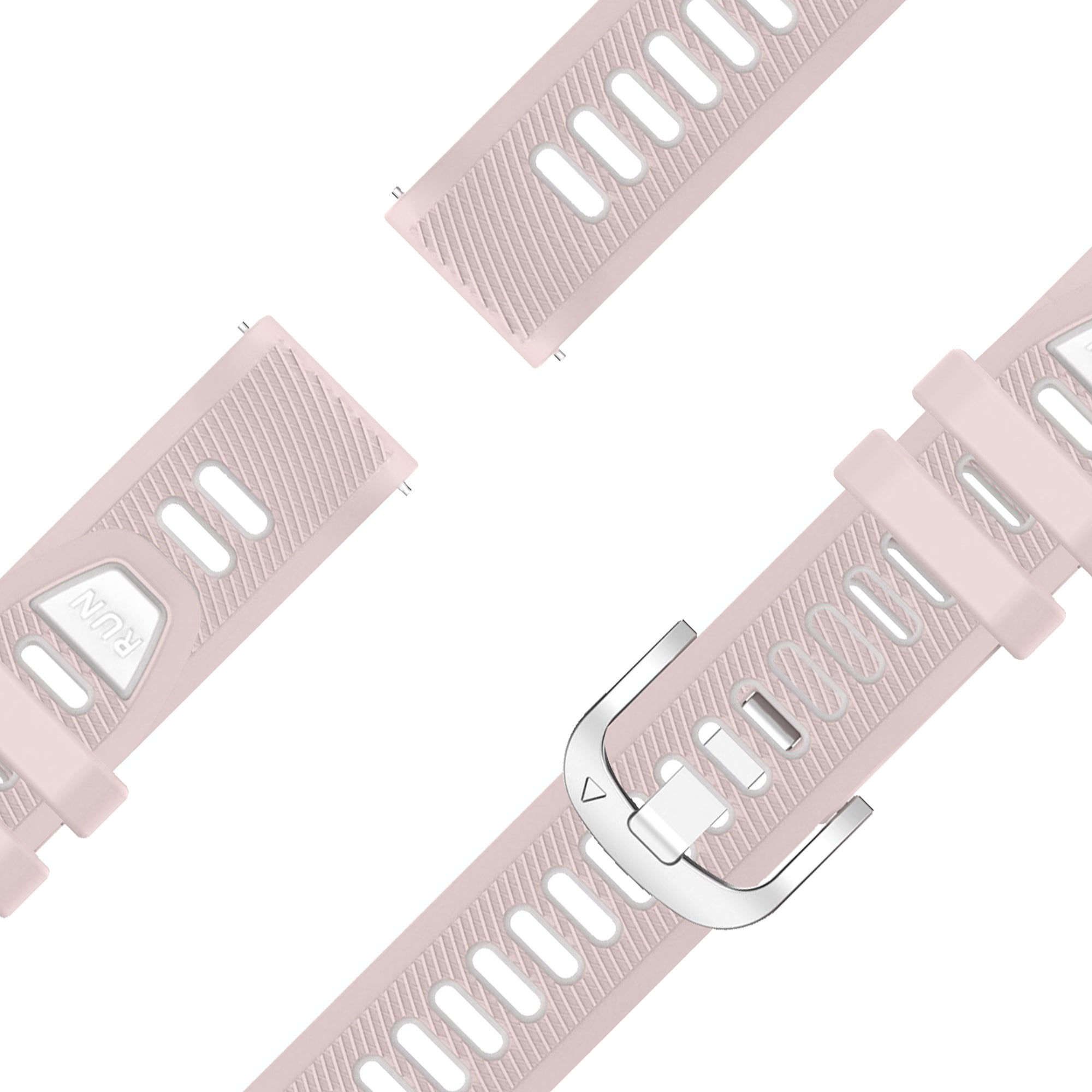Bandz Garmin Vivoactive 4s sport band met gesp (roze/wit)