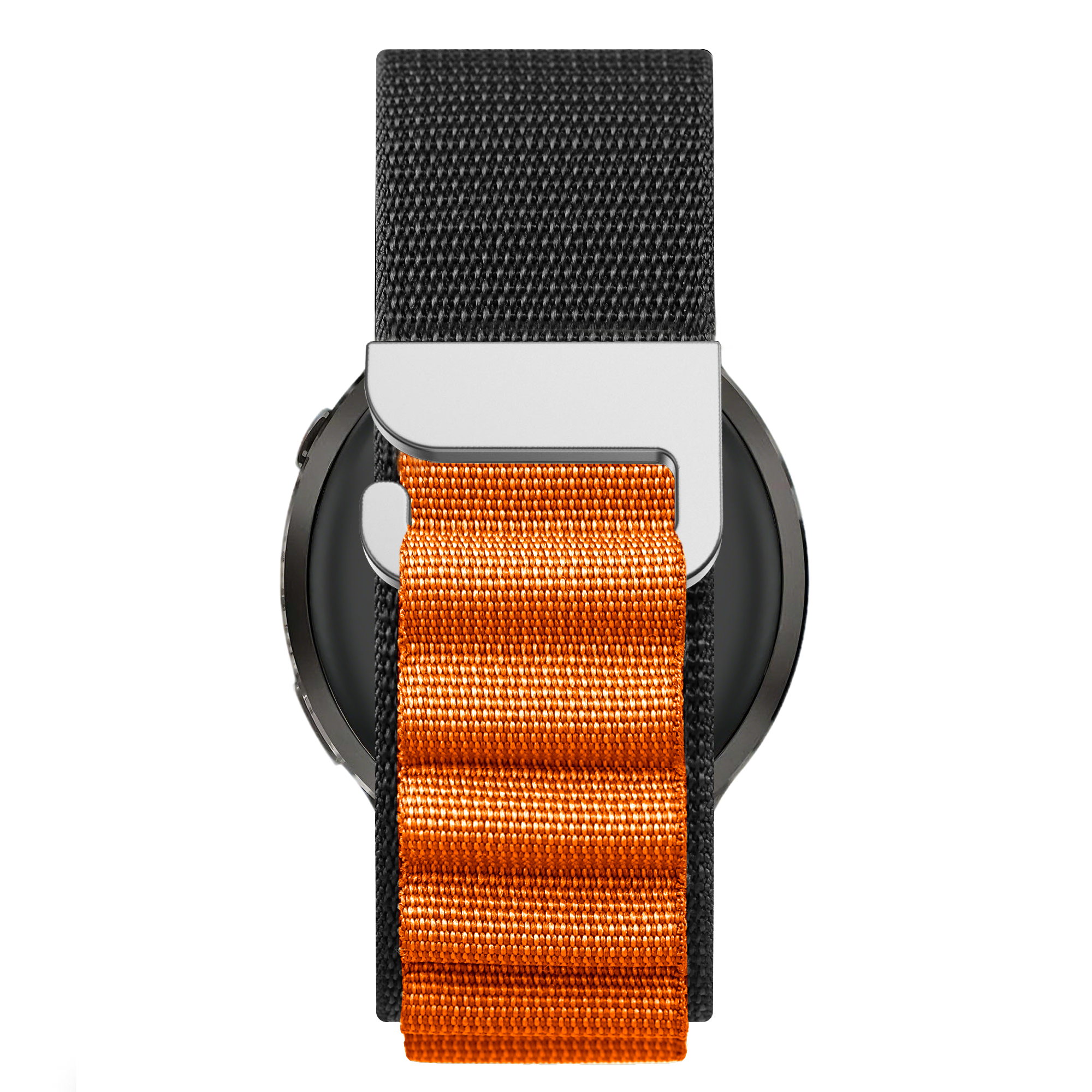 Bandz Garmin Forerunner 265 Alpine nylon band (zwart/oranje)