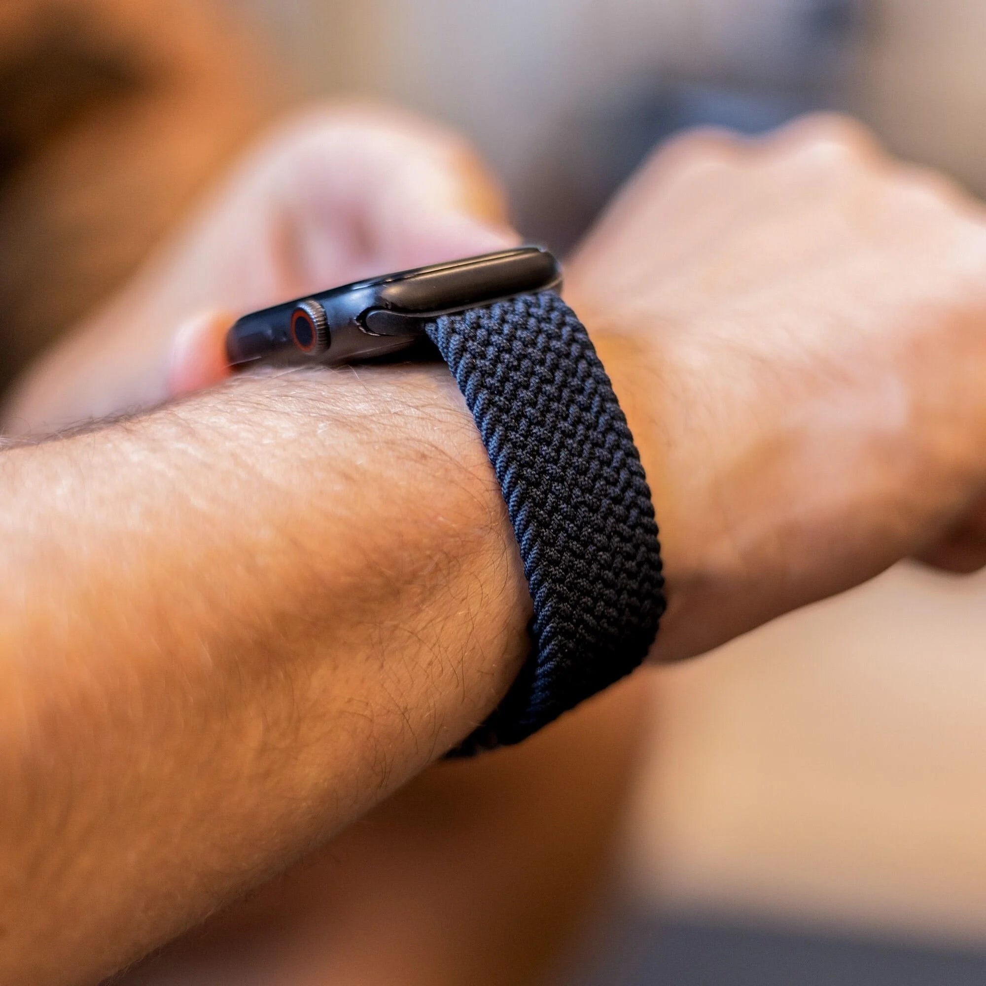 Apple Watch gevlochten bandje (charcoal)