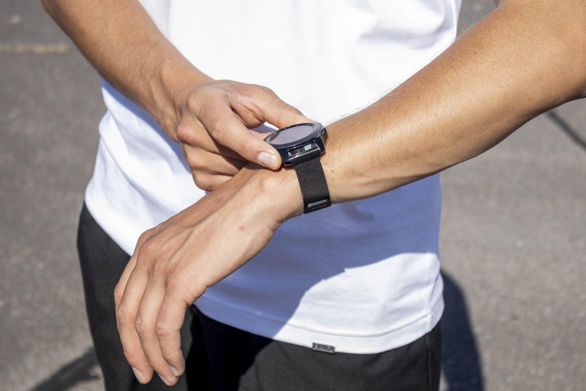 BALR Samsung Galaxy Watch Active Milanese band (zwart)