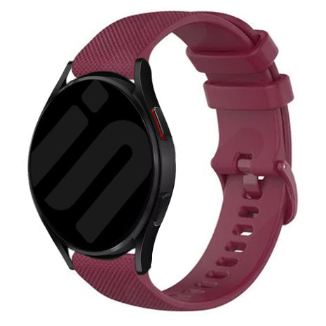 Amazfit Balance 2 luxe siliconen bandje (wijnrood)