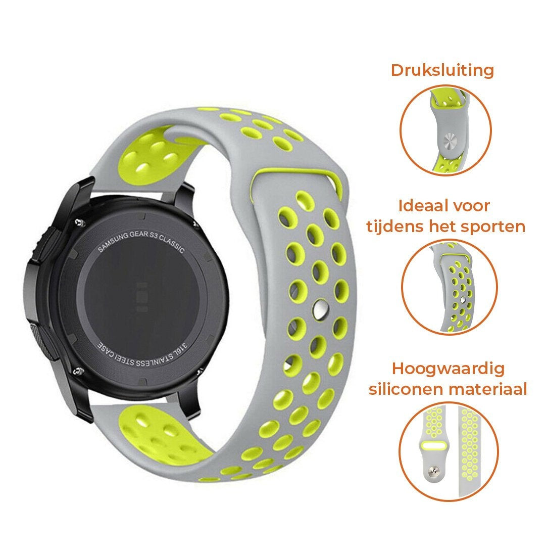 Suunto Run sport band (grijs/geel)
