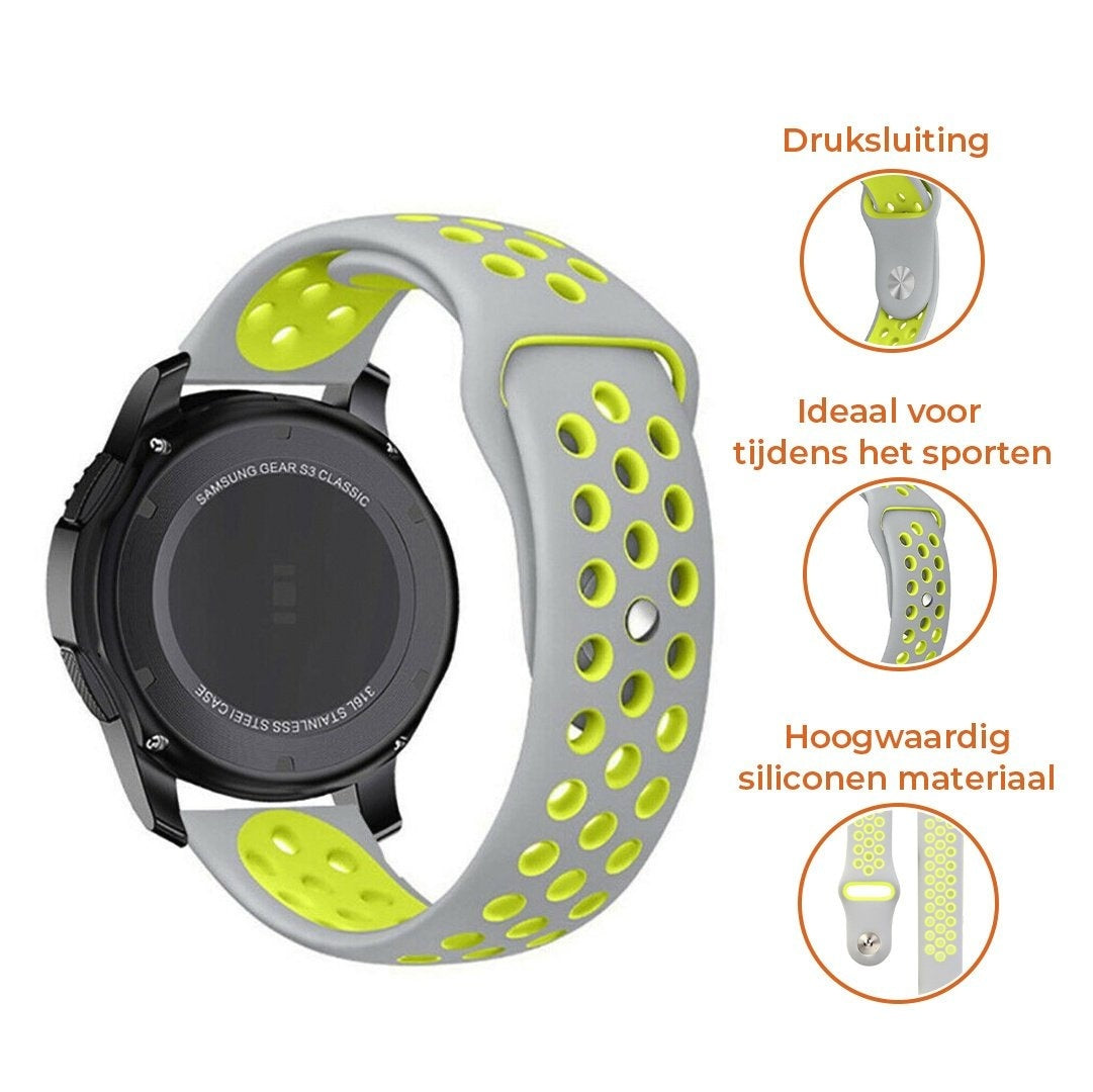 Suunto 9 Peak sport band (grijs/geel)