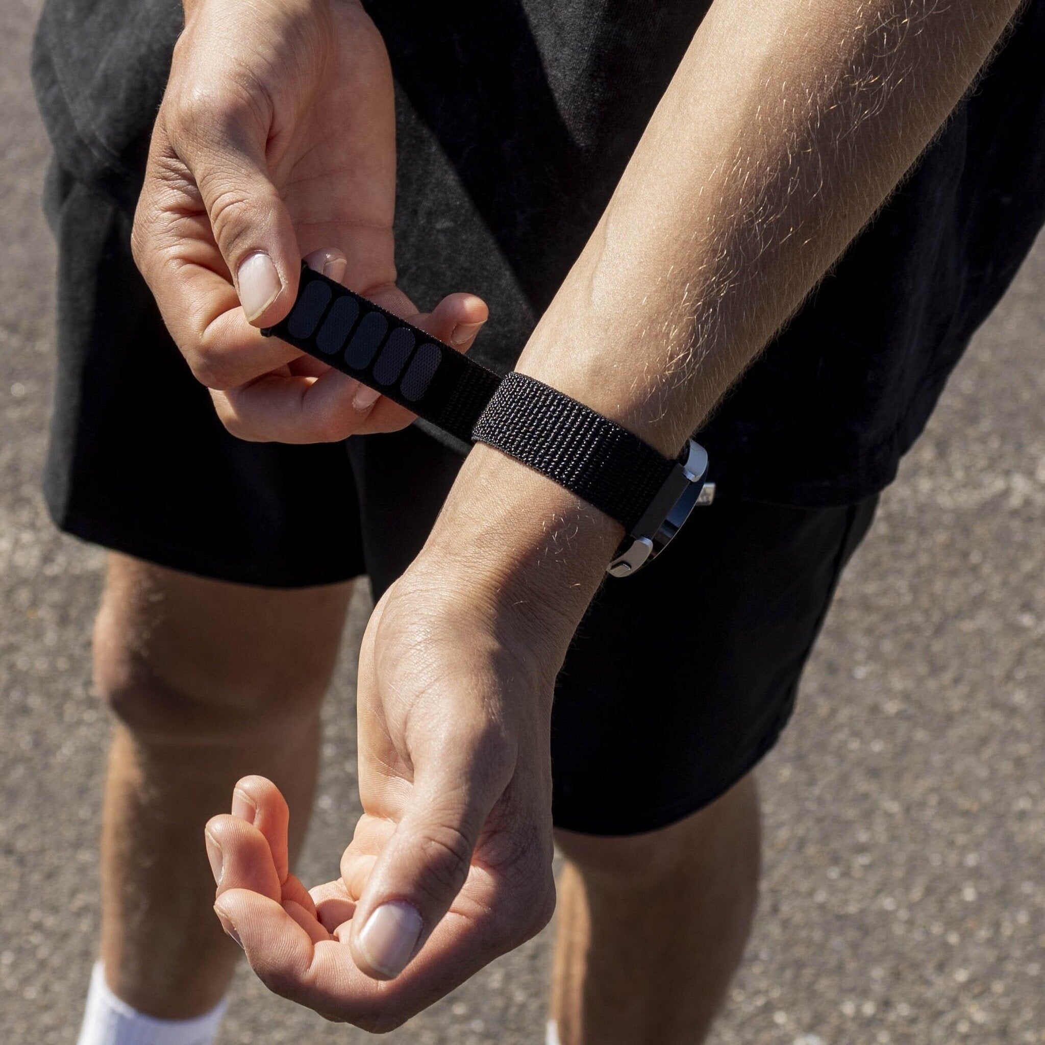 BALR Polar Ignite nylon band (zwart)