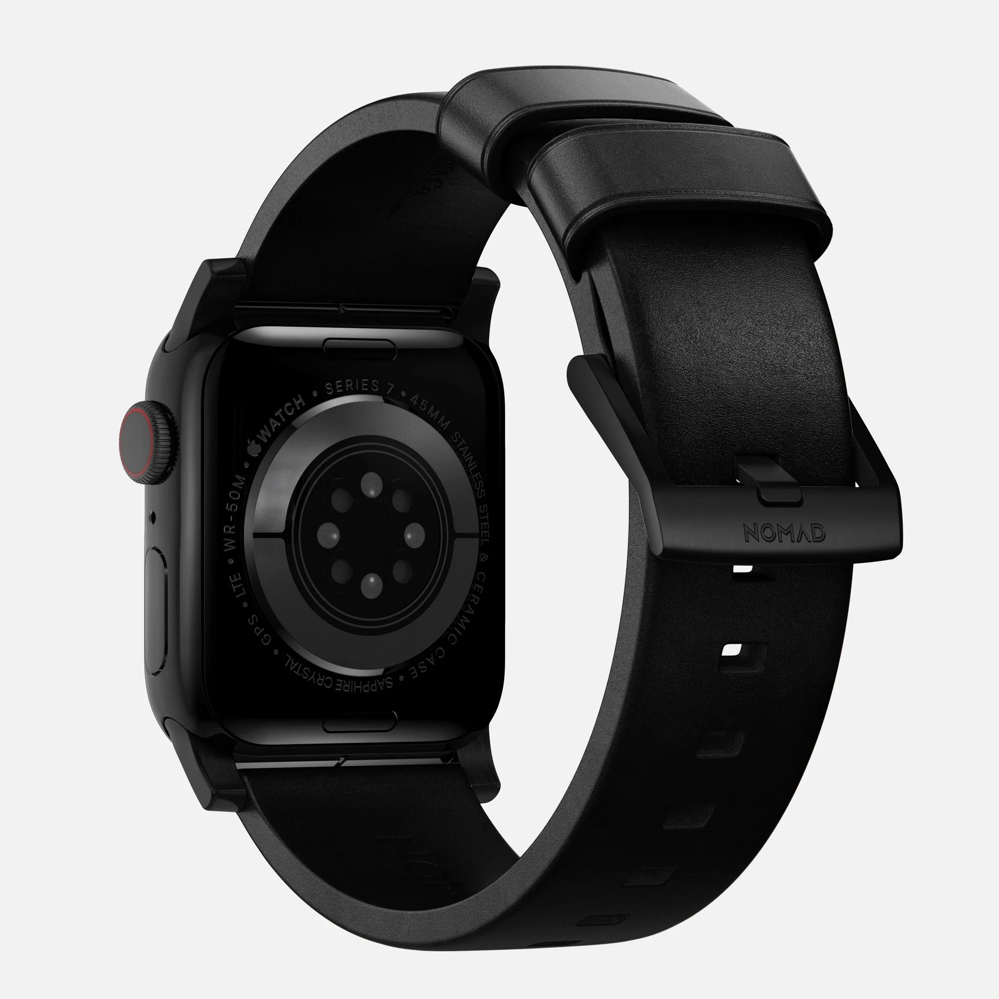 Nomad Modern Apple Watch leren bandje (zwart)
