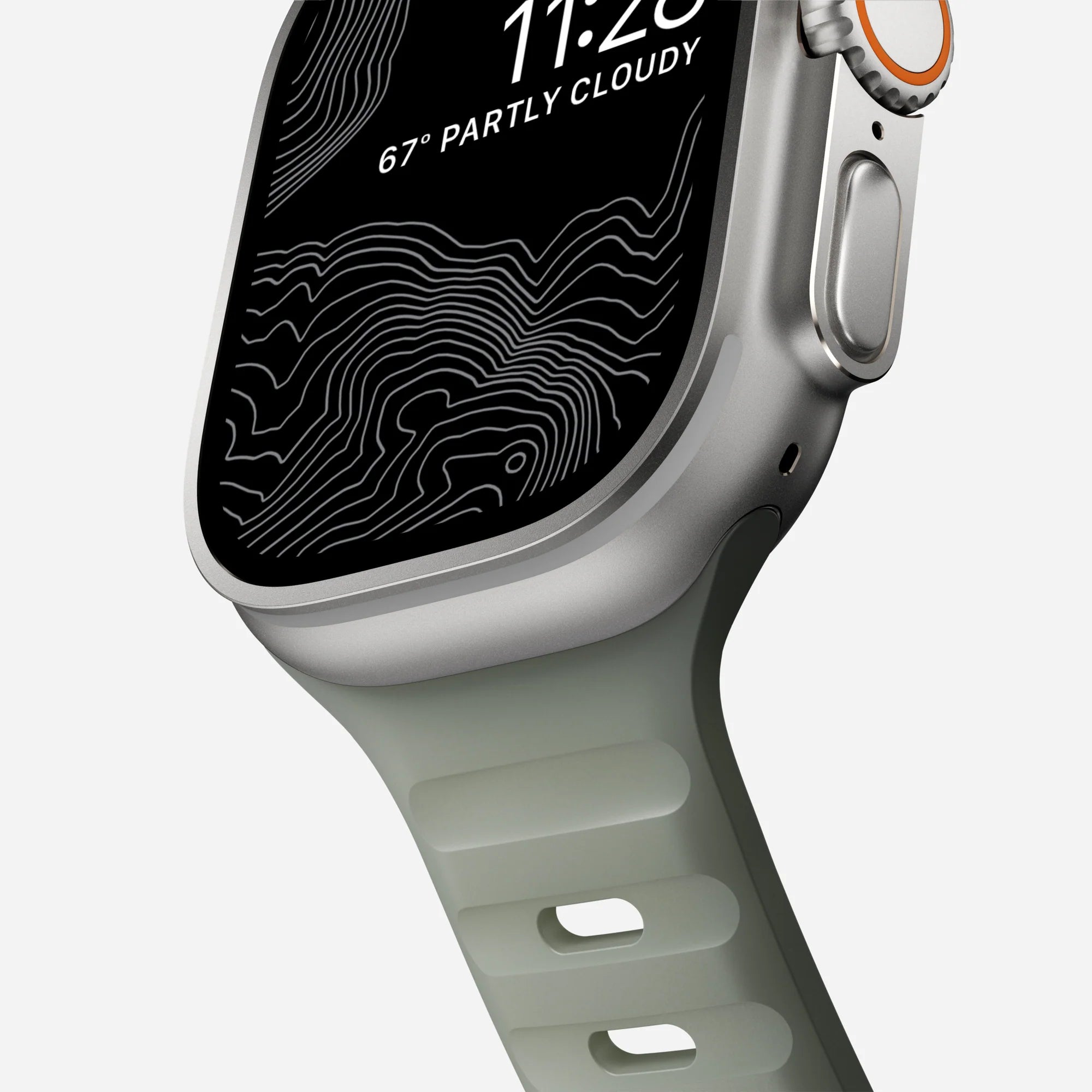 Nomad Sport Apple Watch siliconen bandje (coastal rock)